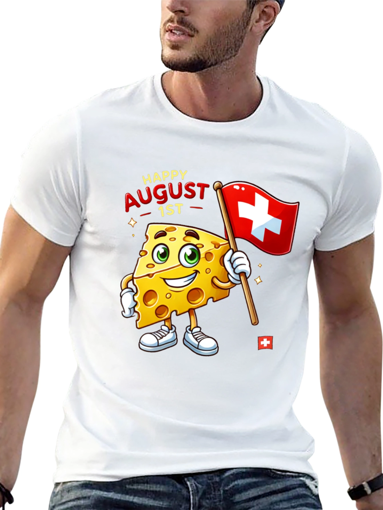 Happy August 1st Switzerland Cheese T-Shirt