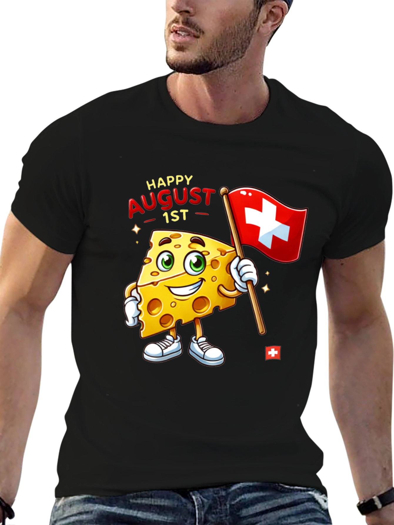 Happy August 1st Switzerland Cheese T-Shirt