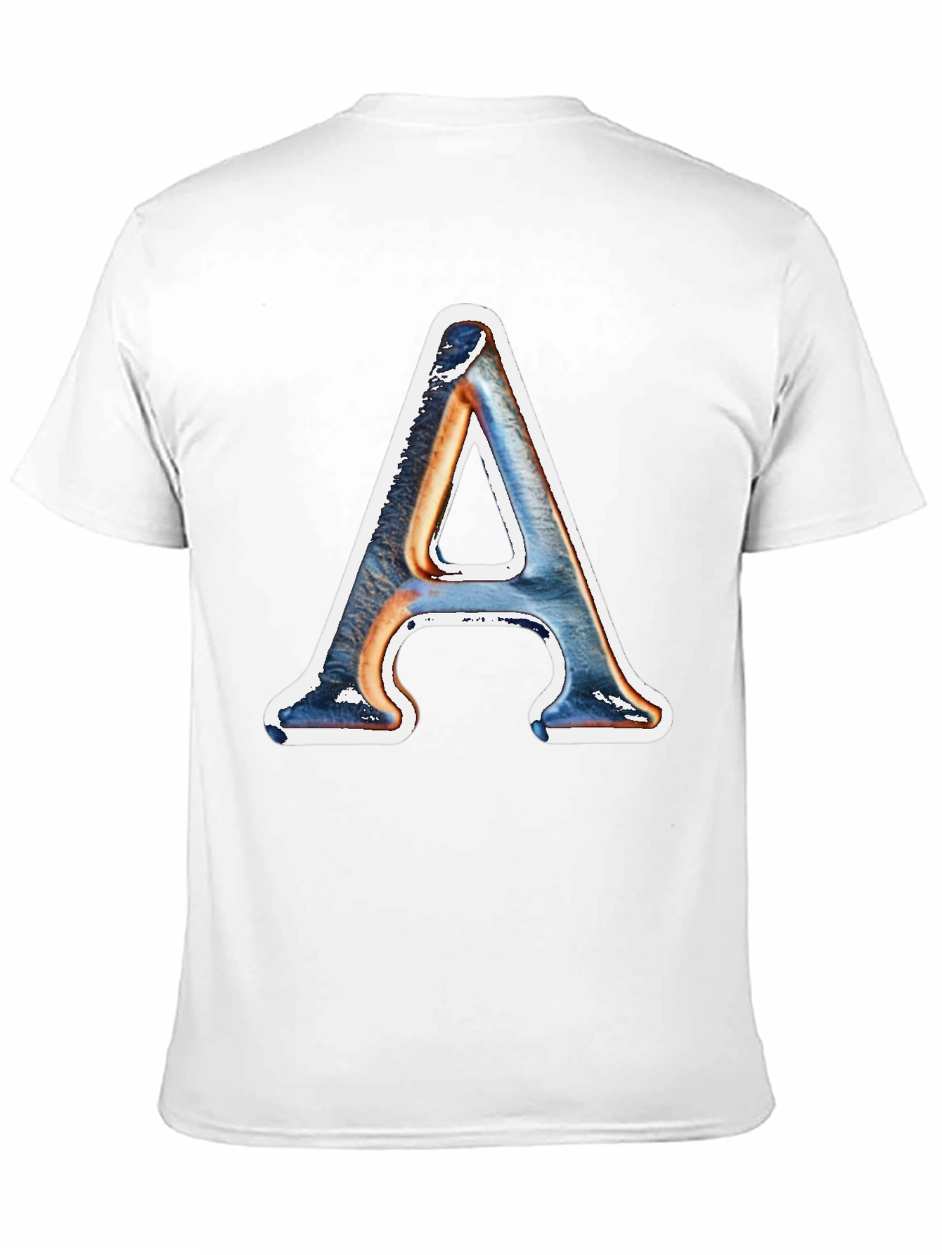 Letter A Graphic Print Tee - Stylish Casual Wear