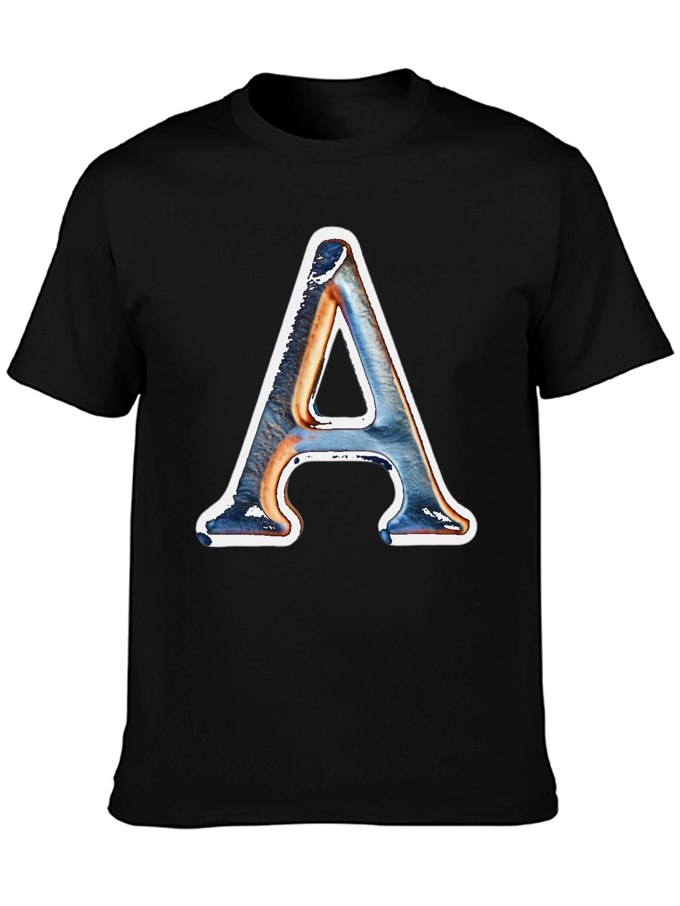 Letter A Graphic Print Tee - Stylish Casual Wear