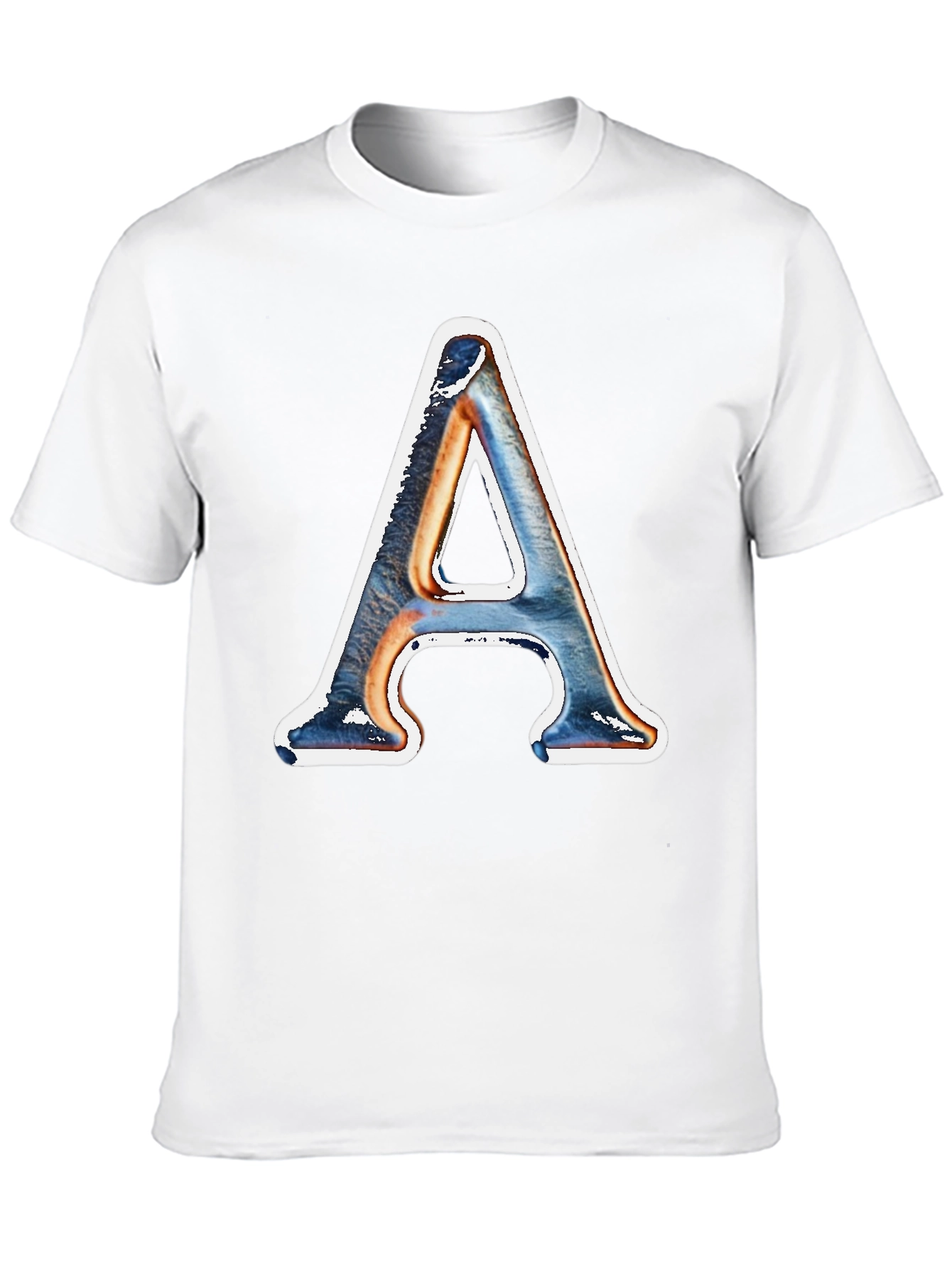 Letter A Graphic Print Tee - Stylish Casual Wear
