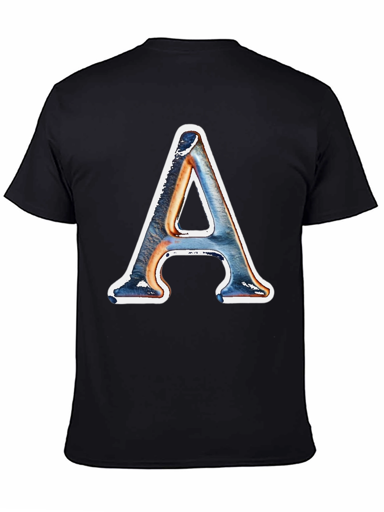 Letter A Graphic Print Tee - Stylish Casual Wear
