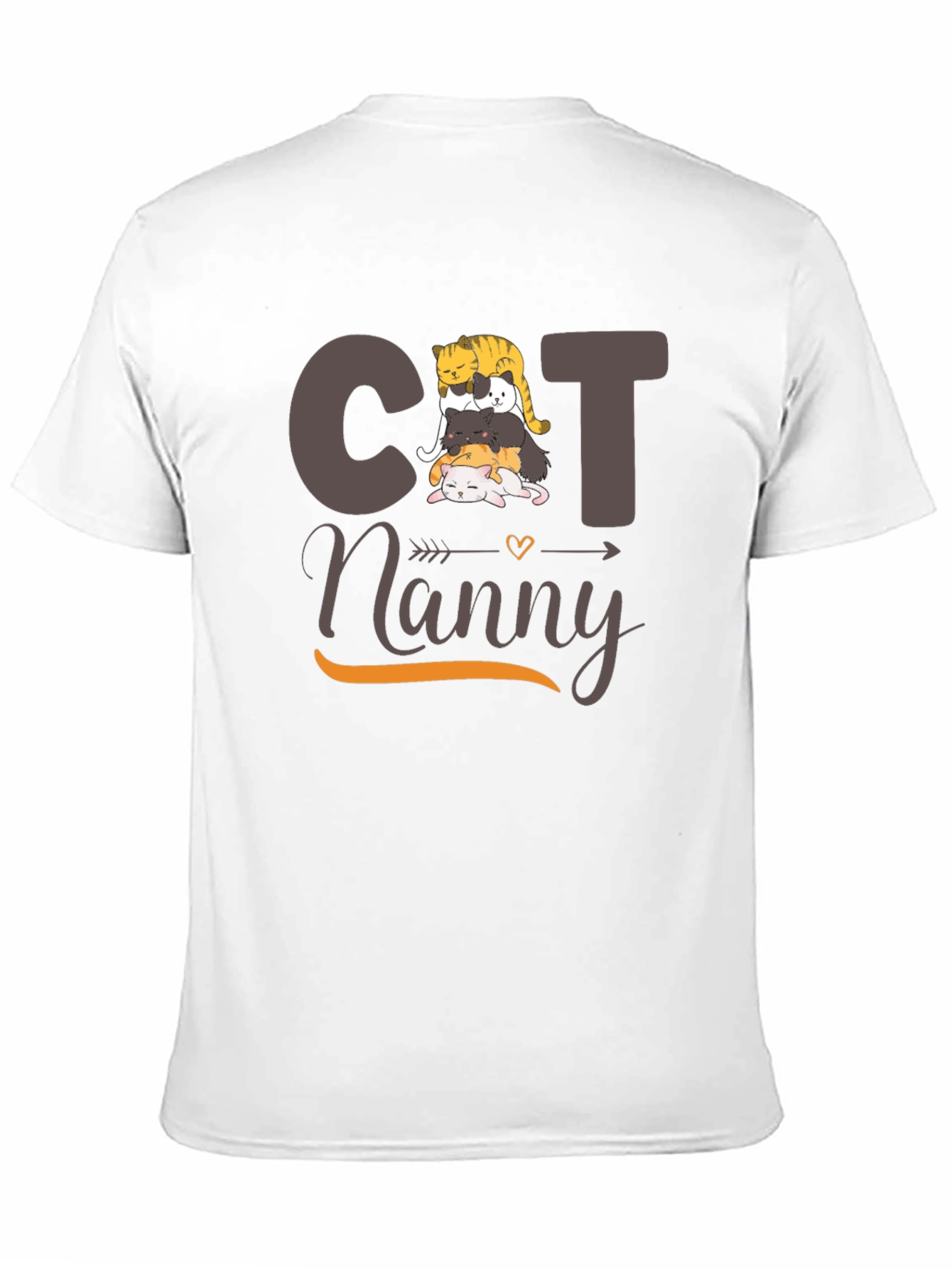 Cat Nanny T-Shirt - Cute Cat Stack Design