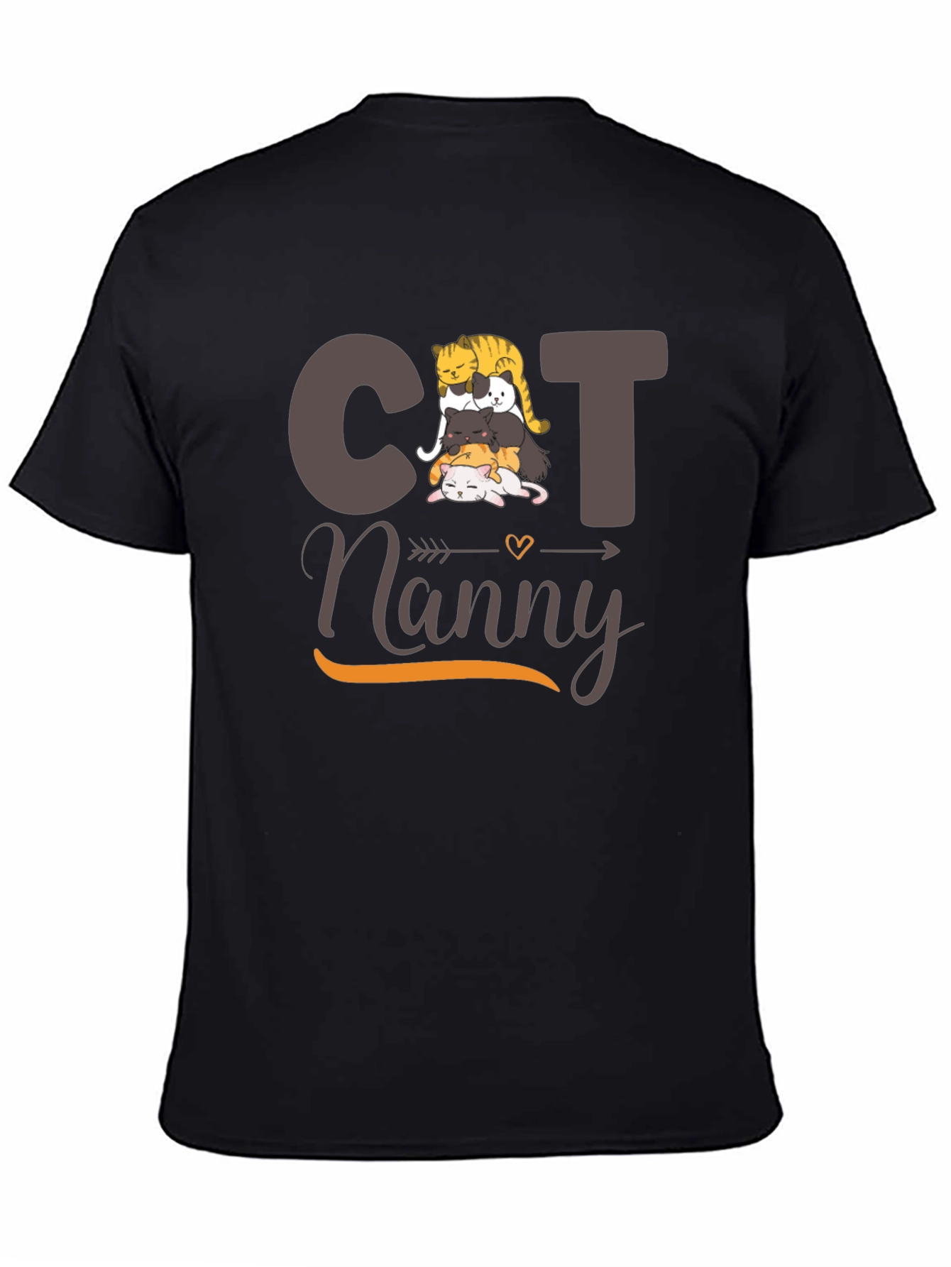 Cat Nanny T-Shirt - Cute Cat Stack Design
