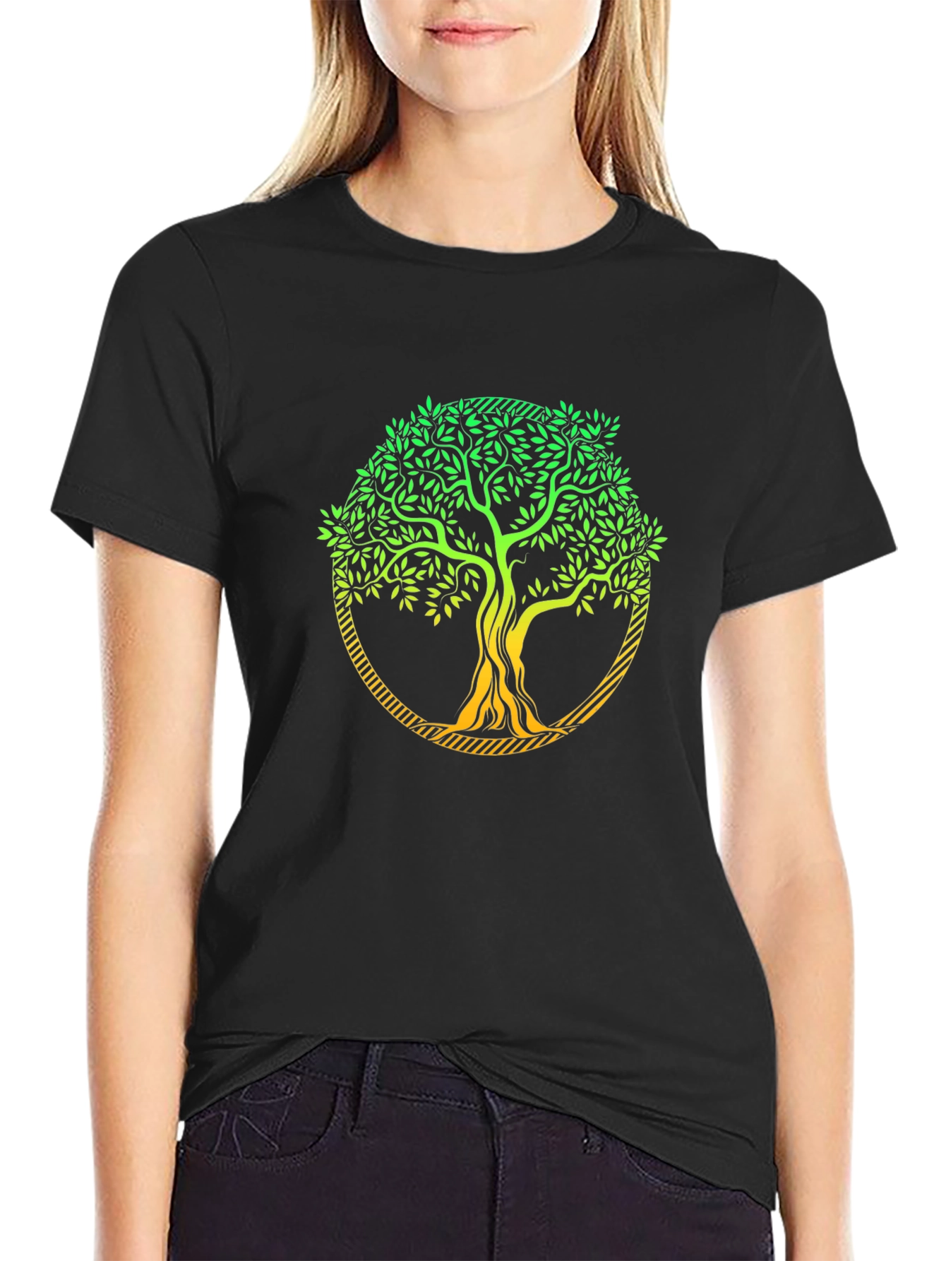 Tree of Life Graphic Tee - Stylish Black T-Shirt