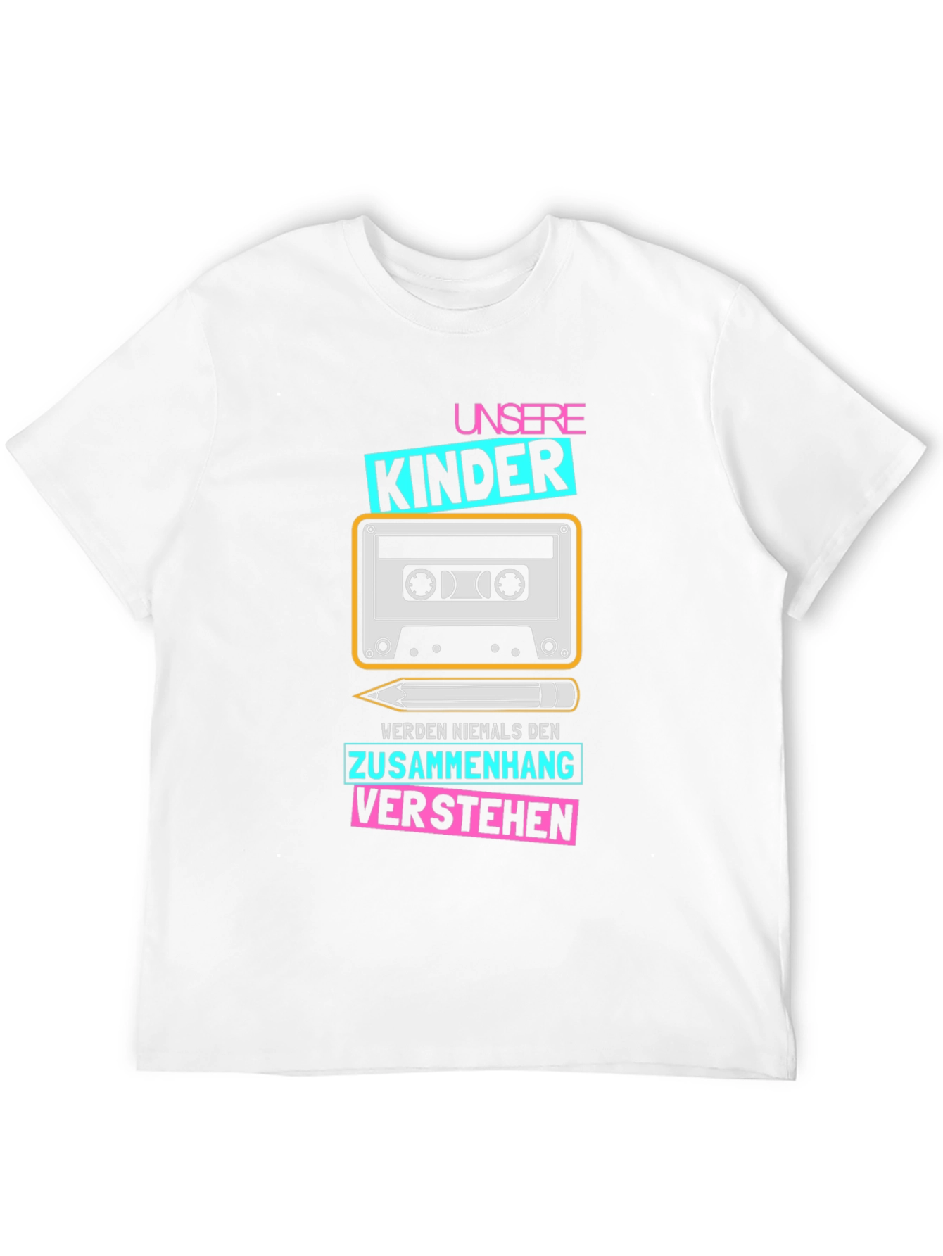 Retro Cassette Tape T-Shirt - Unsere Kinder