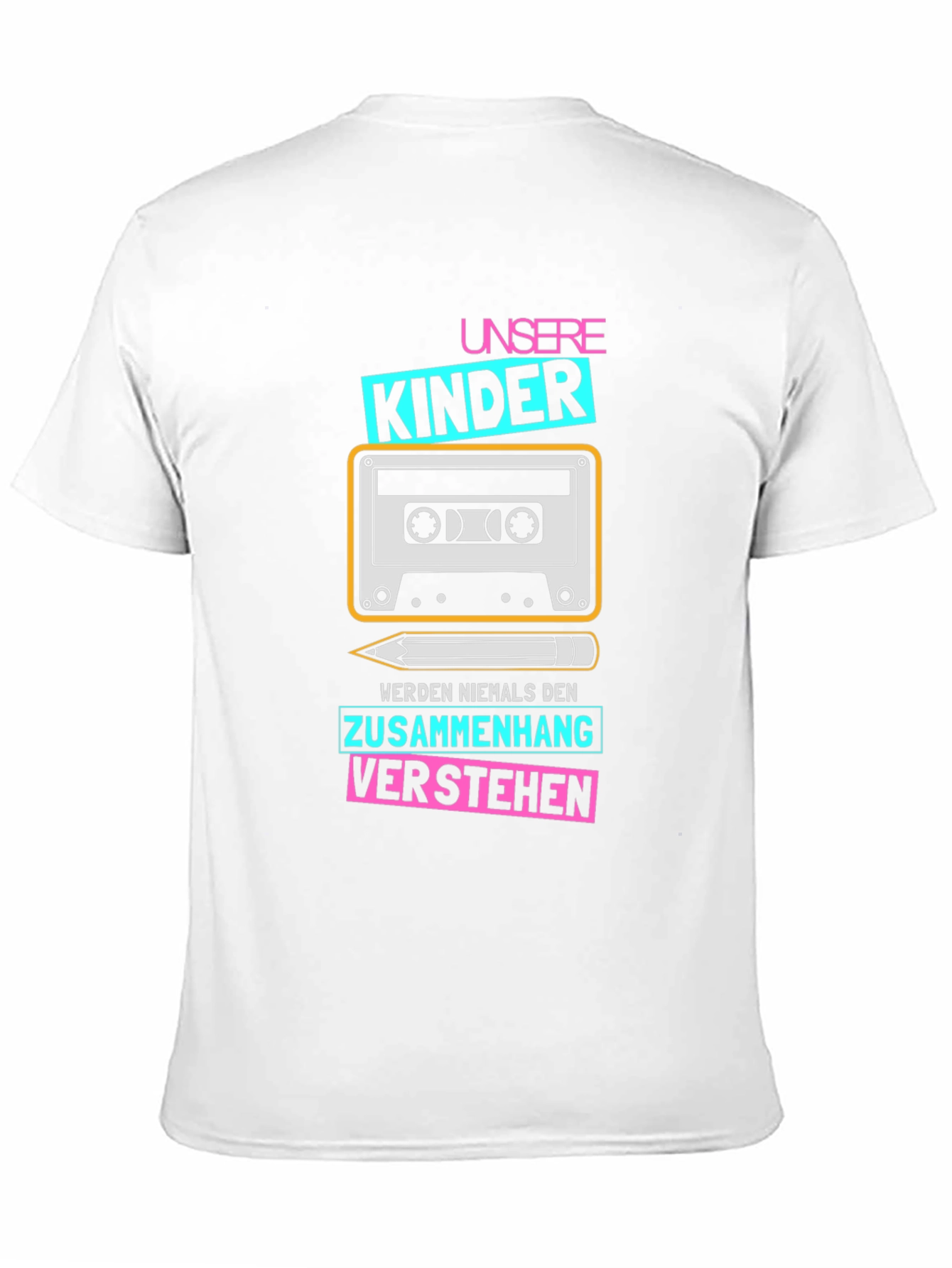 Retro Cassette Tape T-Shirt - Unsere Kinder