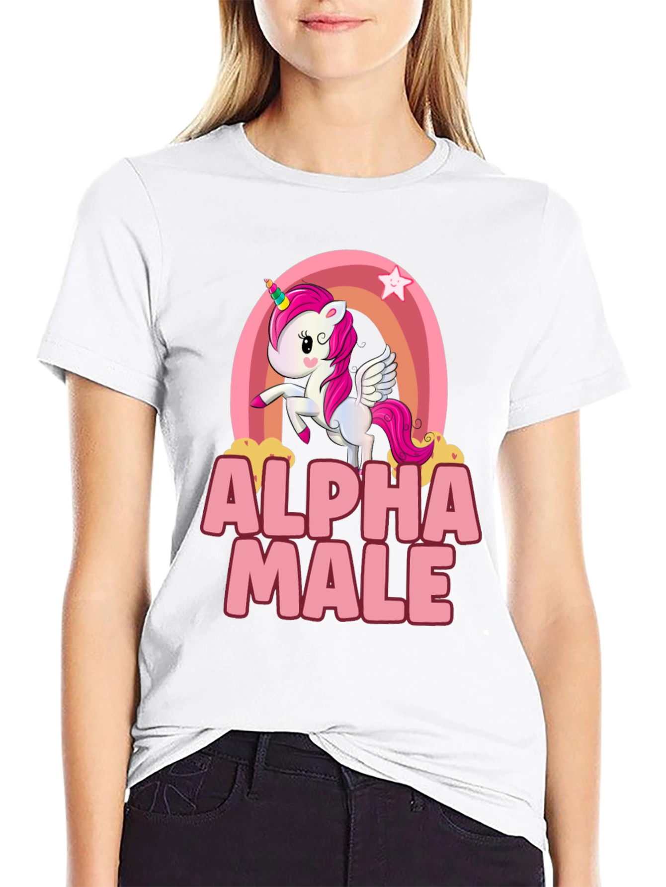Alpha Male Unicorn Rainbow T-Shirt
