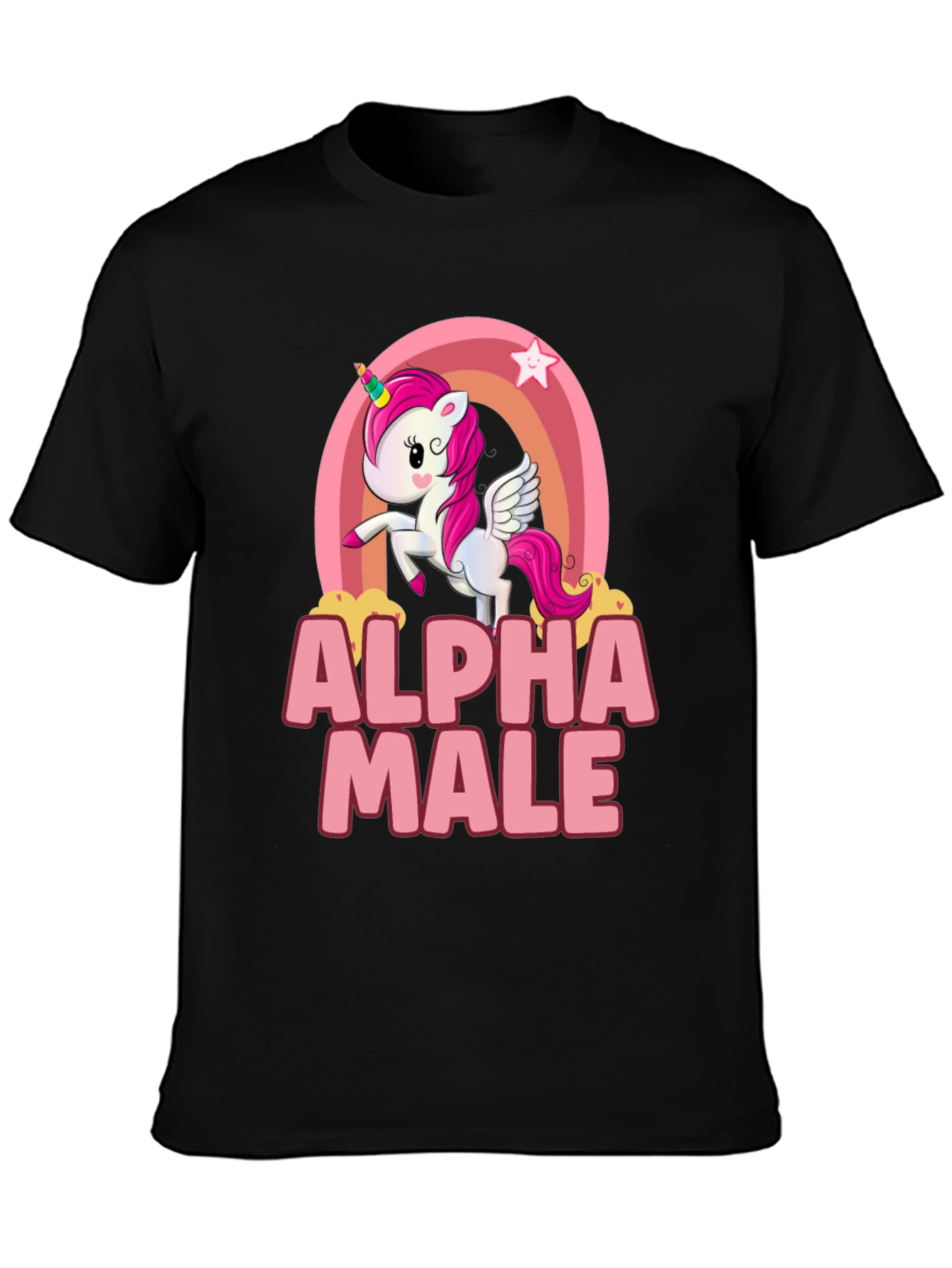 Alpha Male Unicorn Rainbow T-Shirt