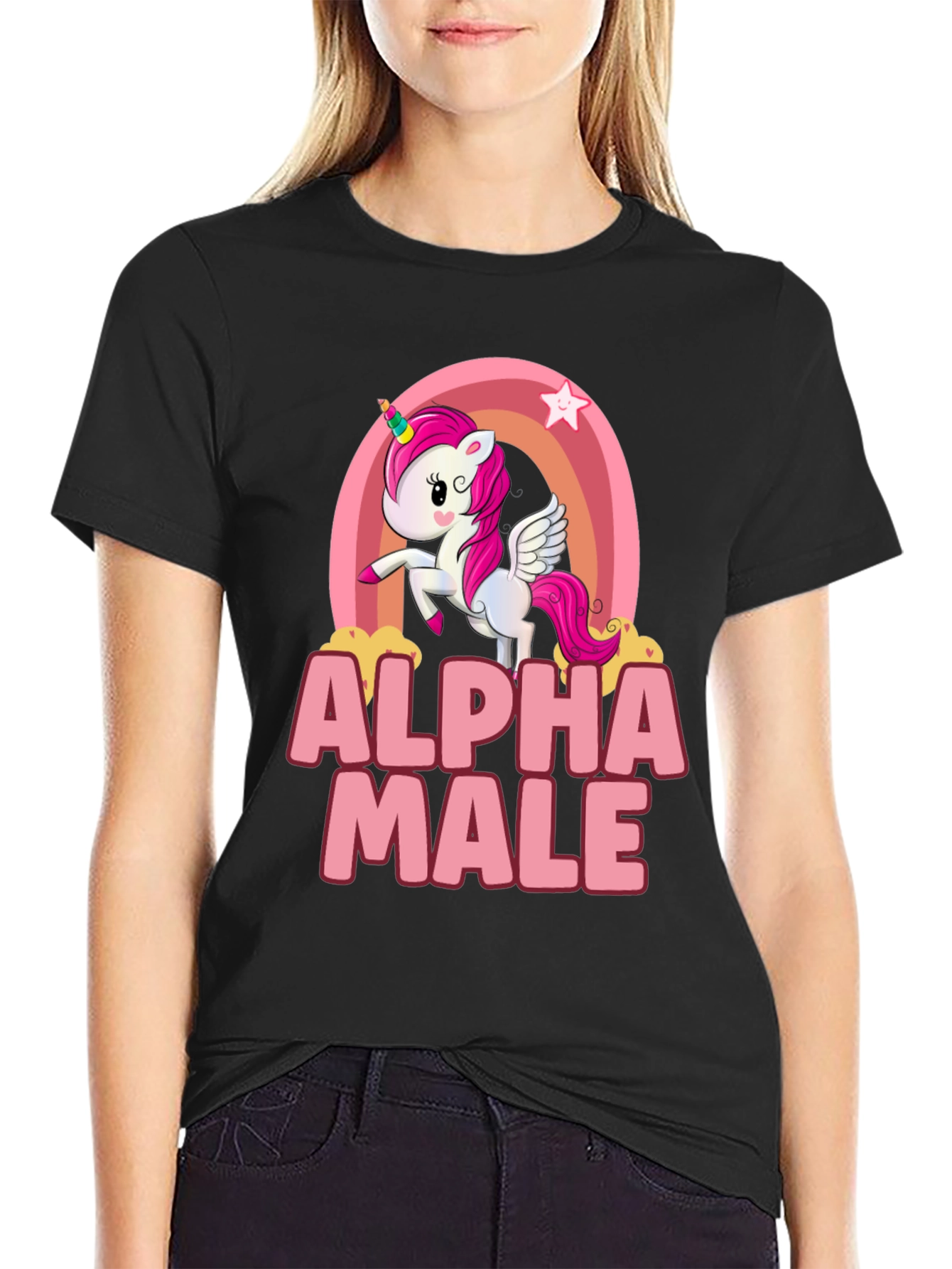 Alpha Male Unicorn Rainbow T-Shirt