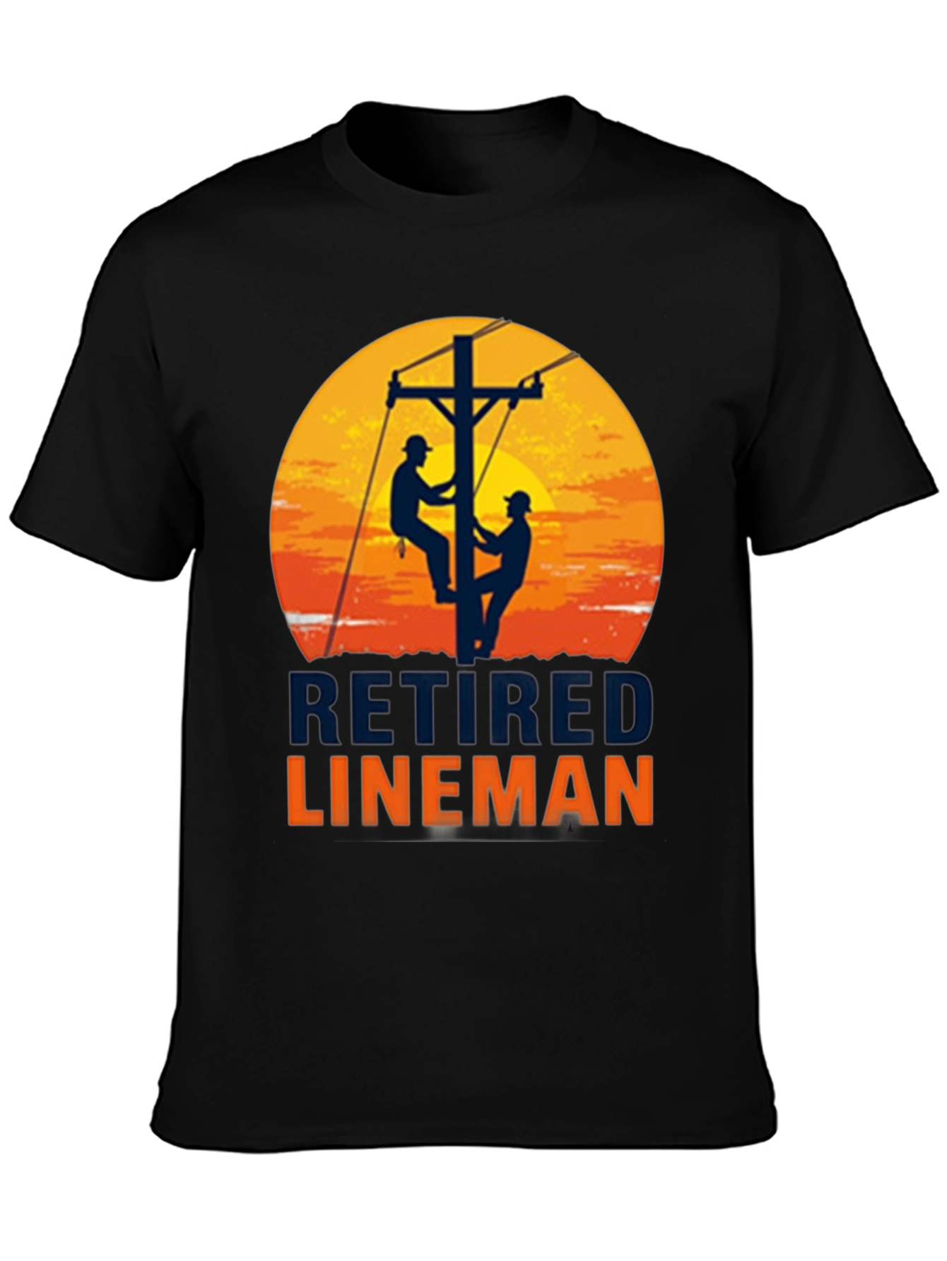Retired Lineman Graphic T-Shirt