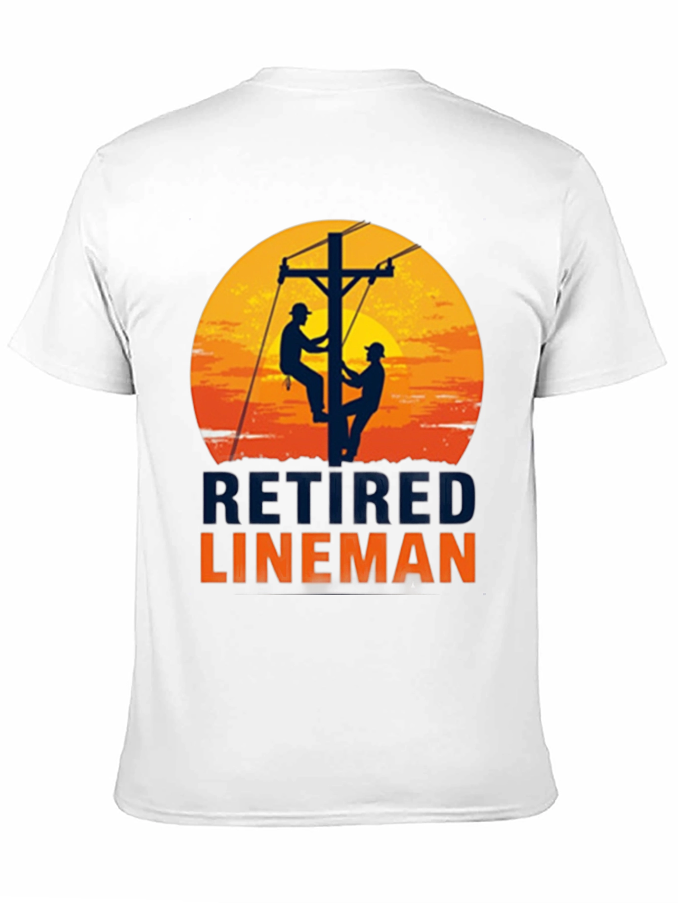 Retired Lineman Graphic T-Shirt