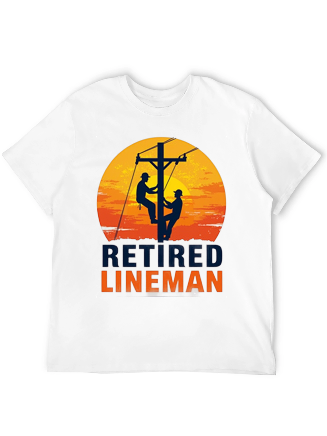 Retired Lineman Graphic T-Shirt