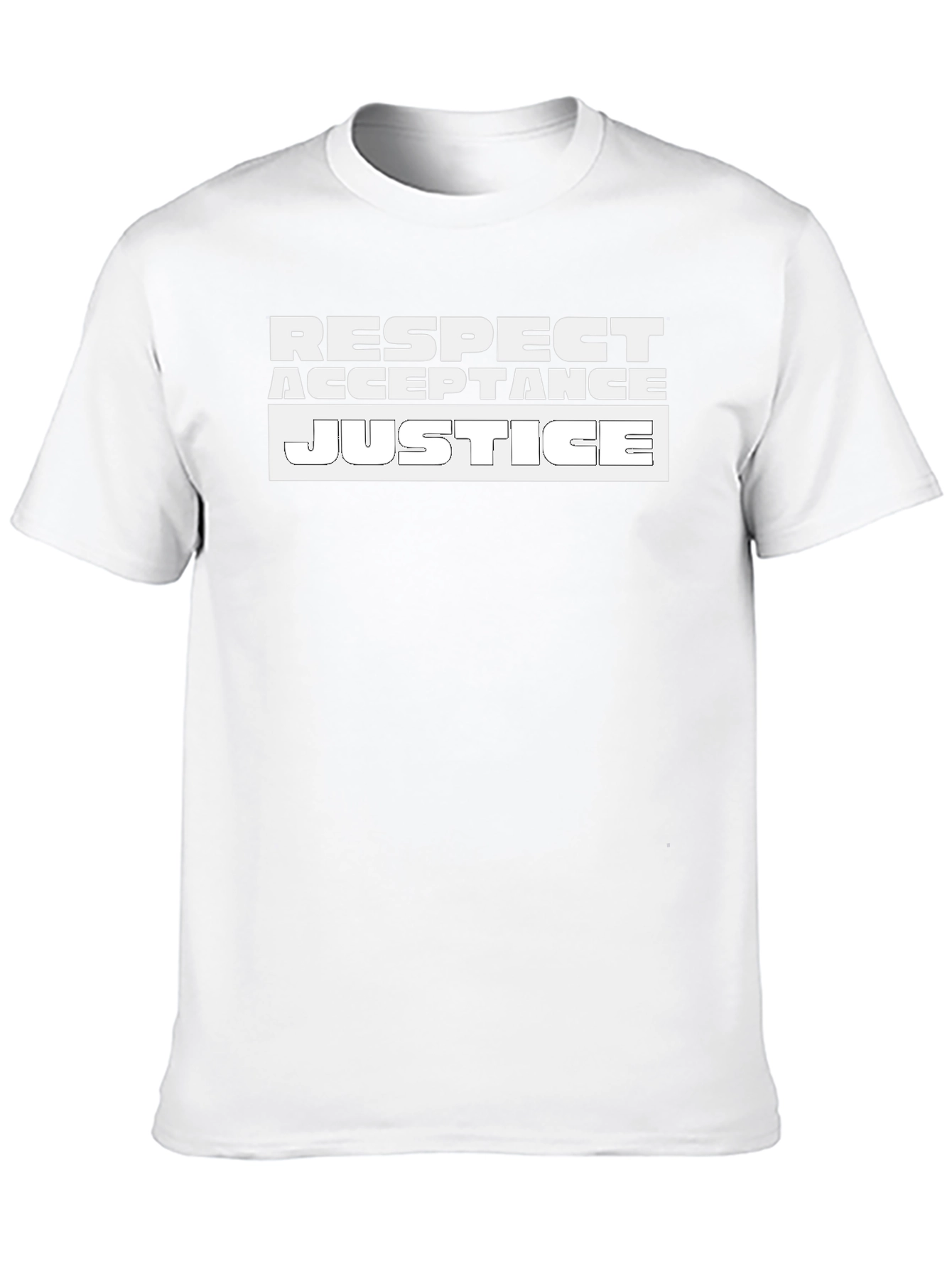 Respect Acceptance Justice Graphic T-Shirt