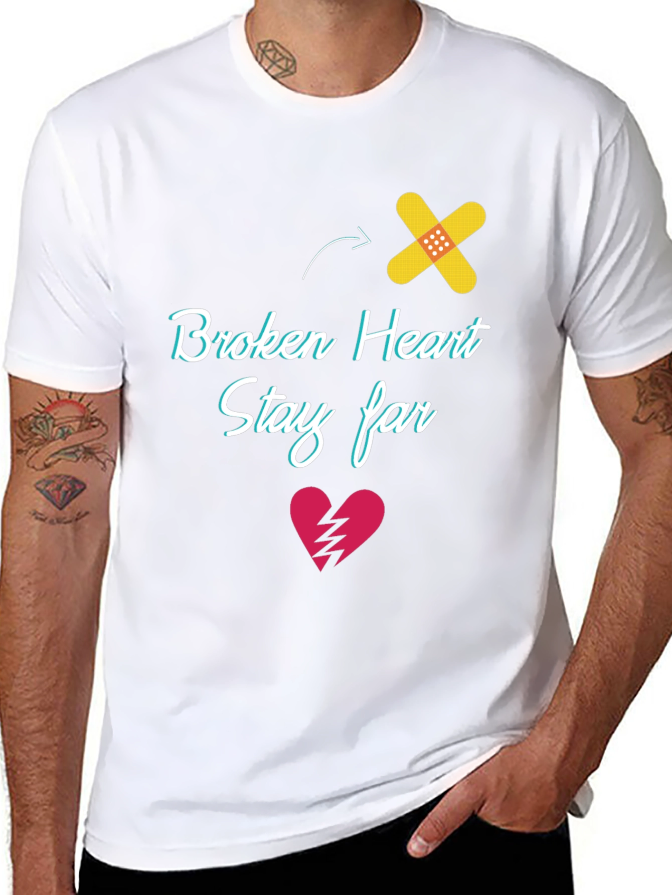 Broken Heart Stay Far Away T-Shirt Heart Healing Tee