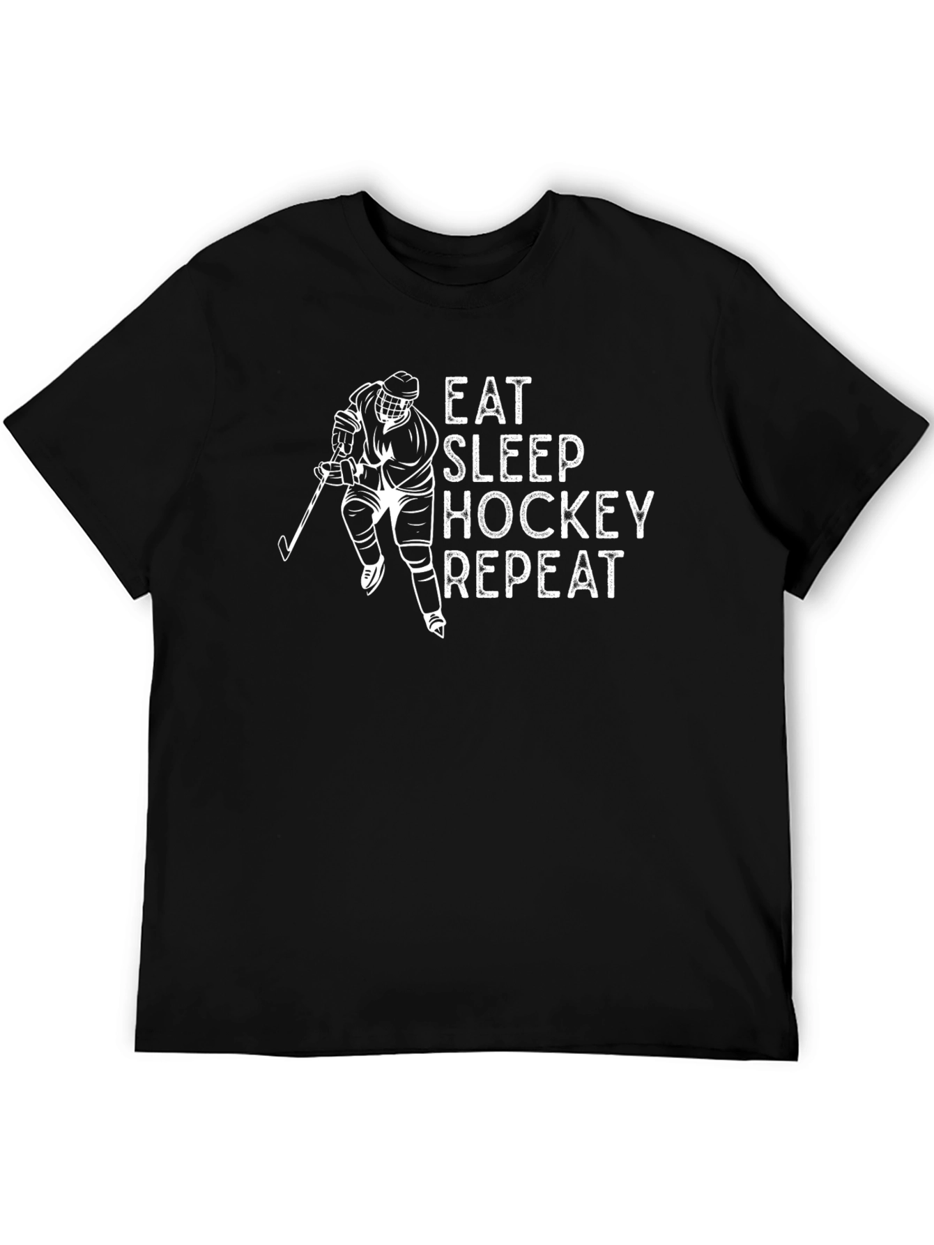 Eat Sleep Hockey Repeat Graphic Tee