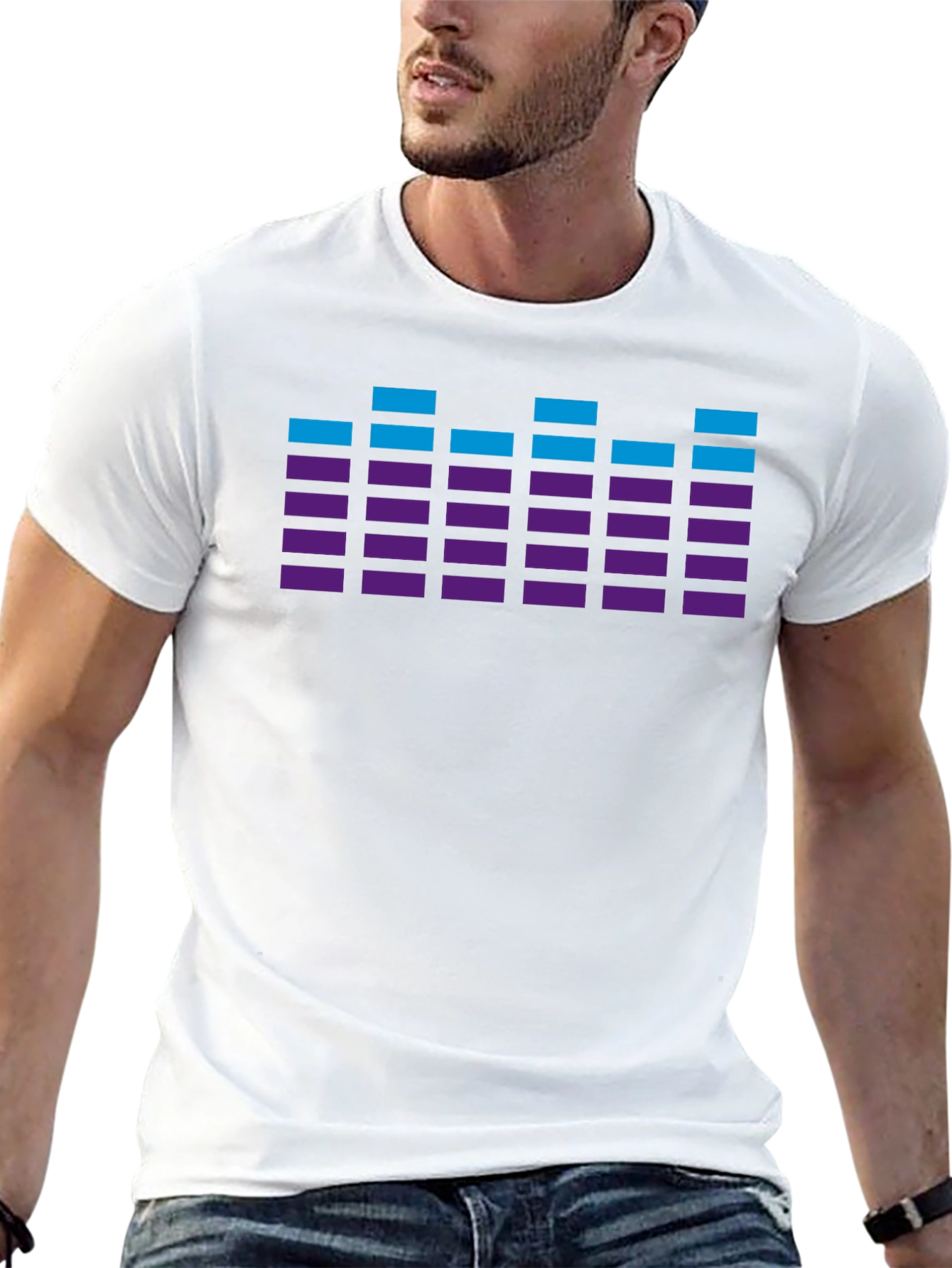 Retro Equalizer T-Shirt - Stylish Graphic Tee