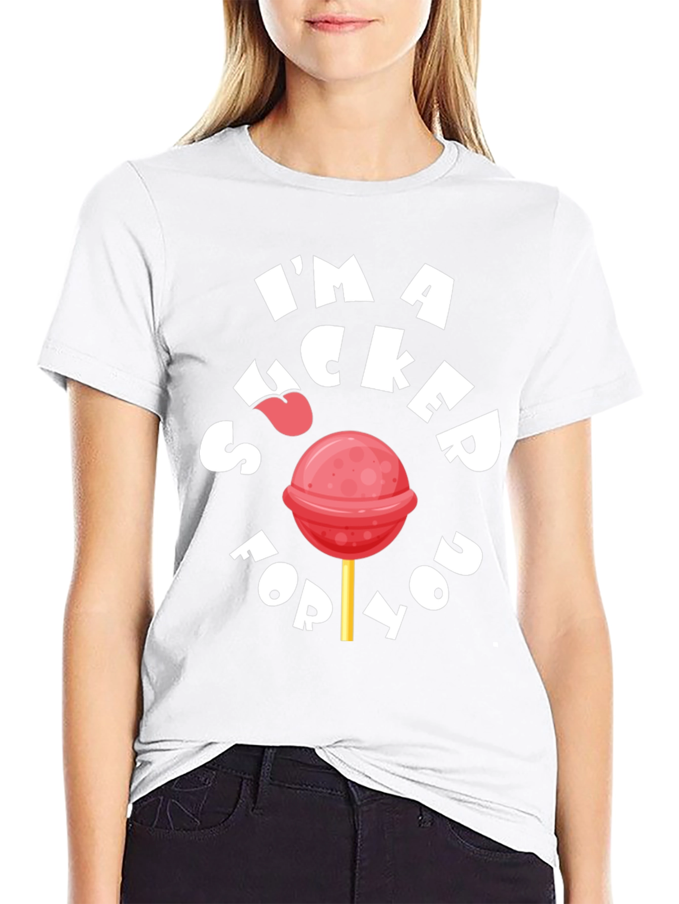 Sucker For You Graphic Tee - Black T-Shirt
