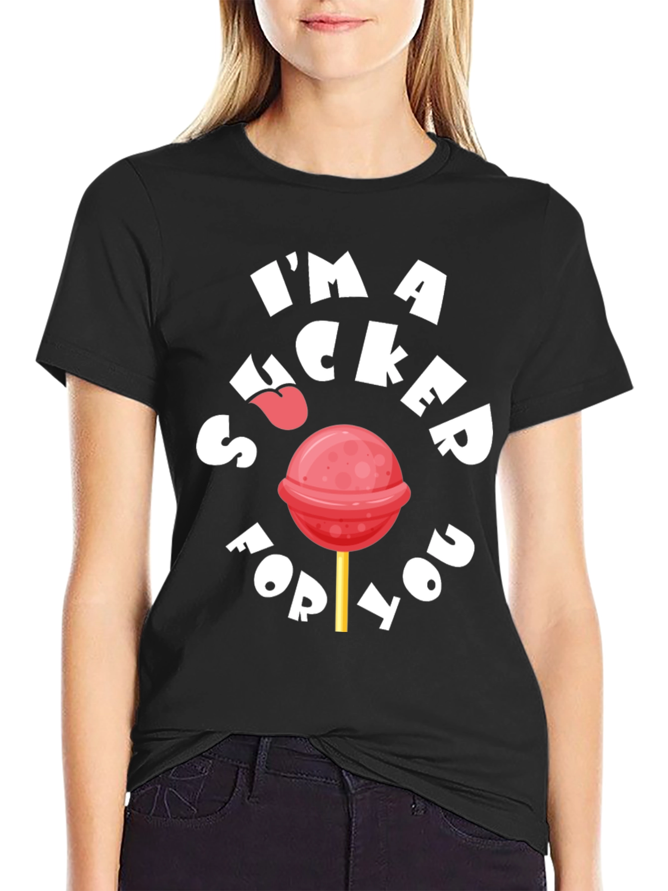 Sucker For You Graphic Tee - Black T-Shirt