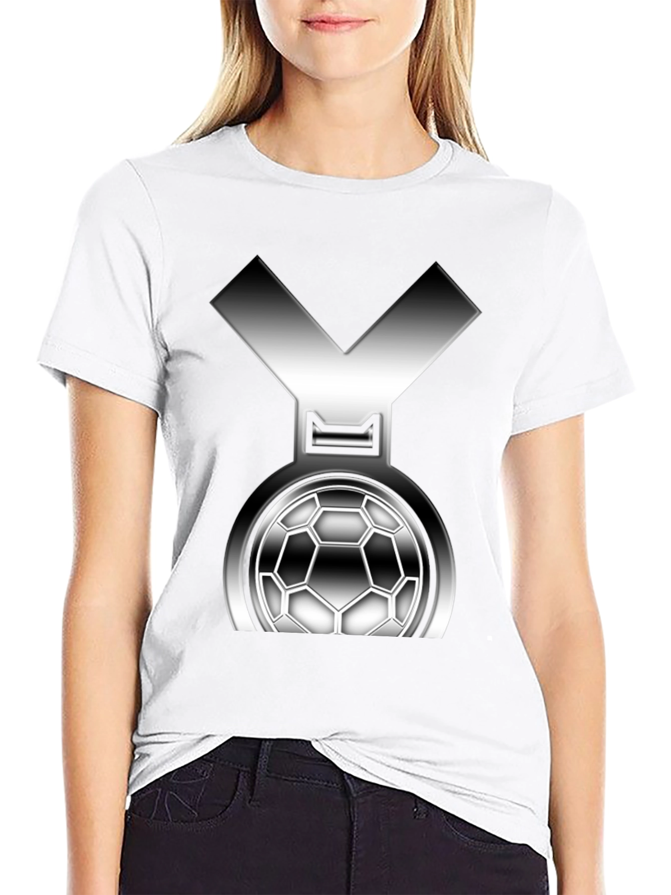 Soccer Medal Graphic Tee - Black