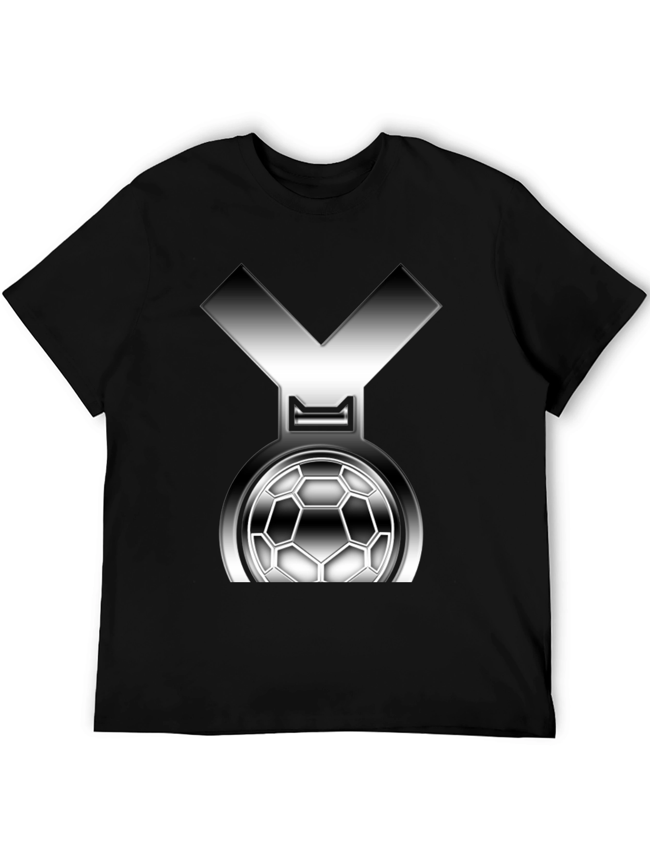 Soccer Medal Graphic Tee - Black