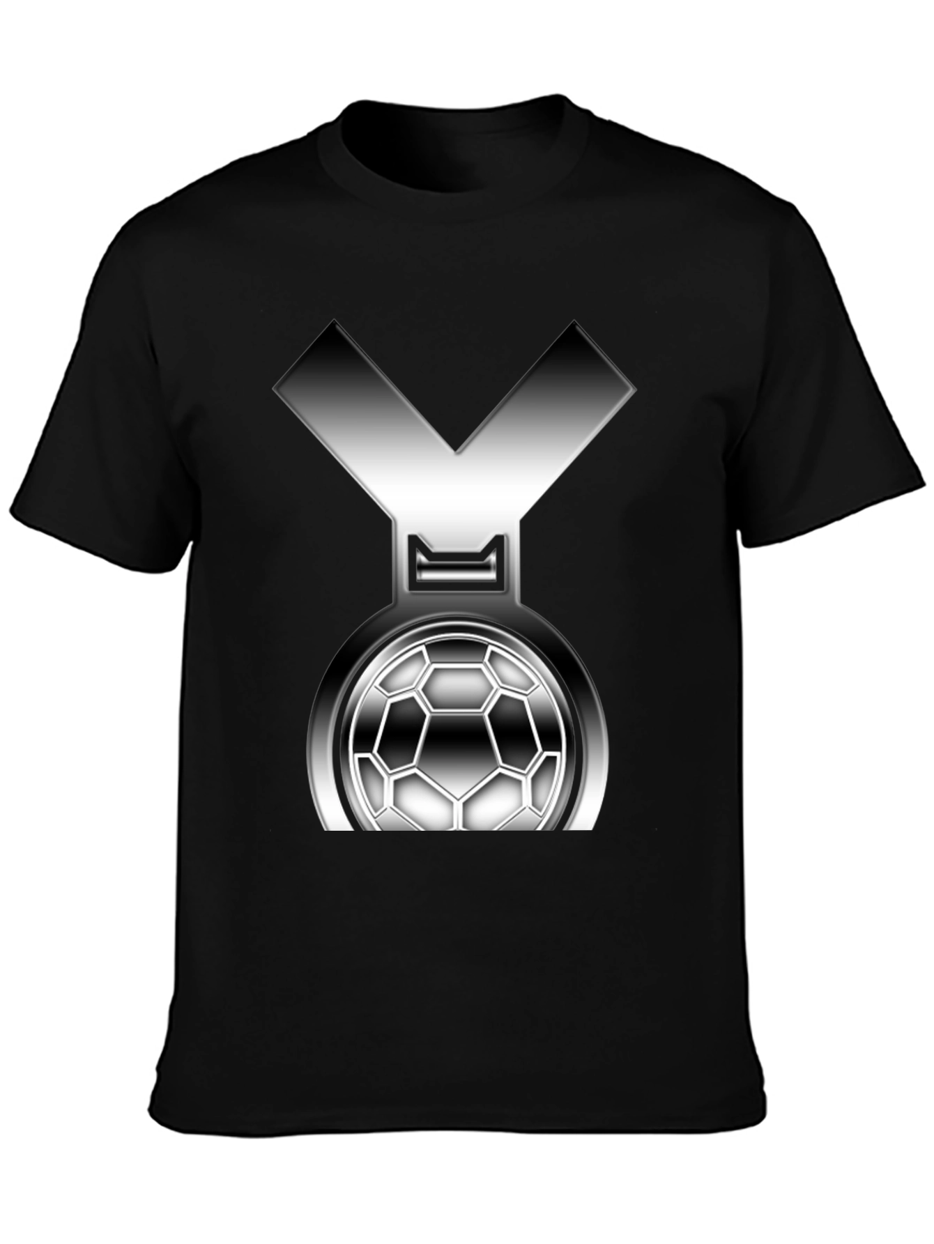 Soccer Medal Graphic Tee - Black