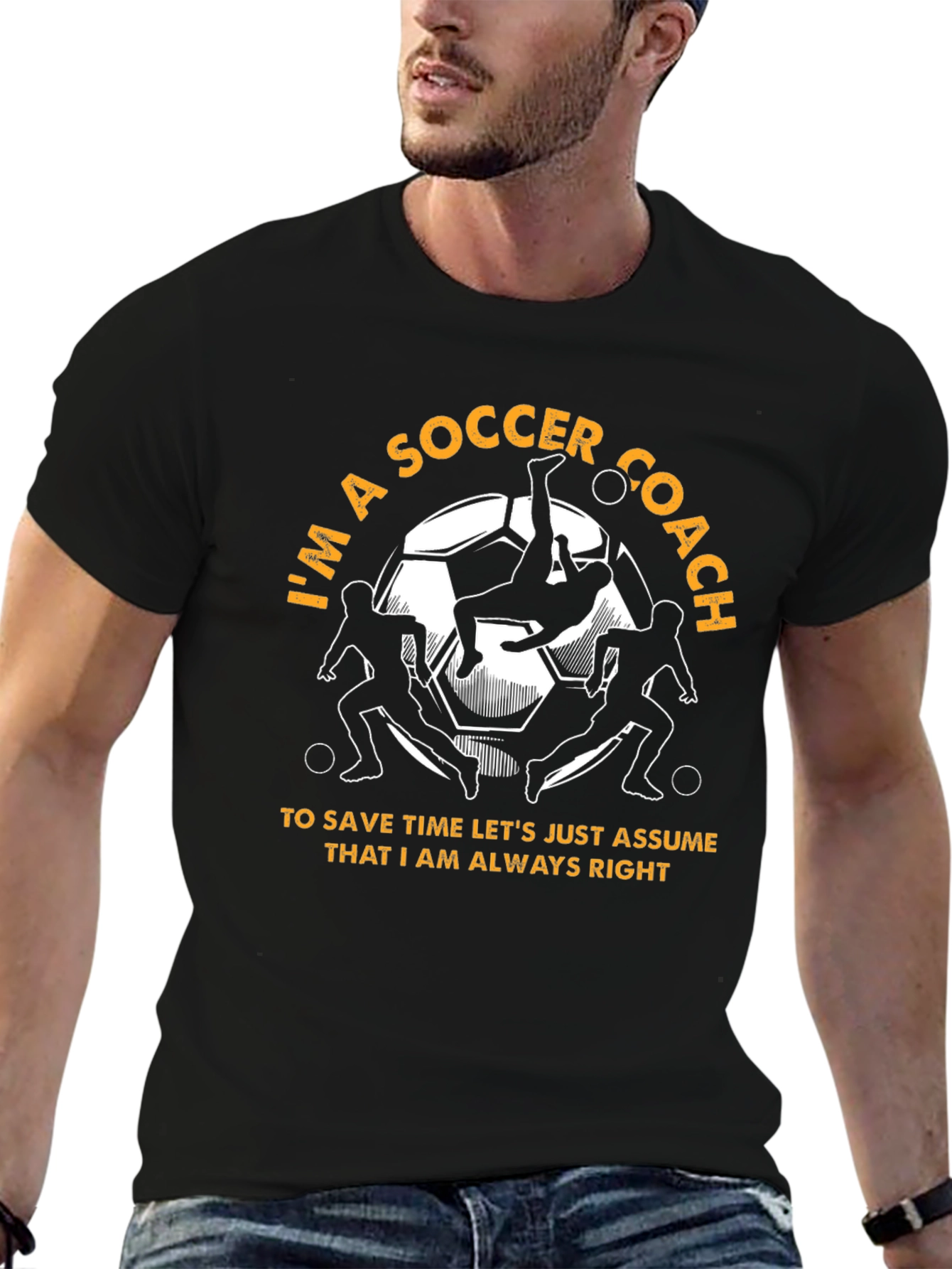 Soccer Coach T-Shirt - Always Right Design