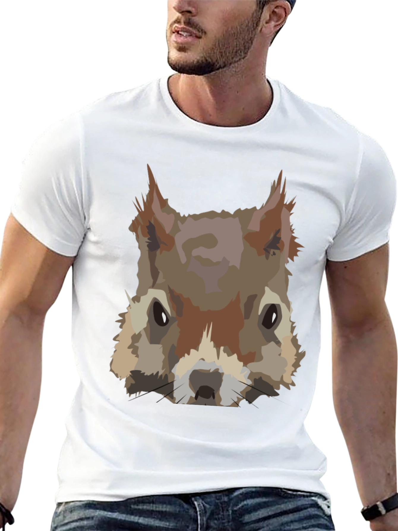 Squirrel Graphic Tee - Cool Animal Design