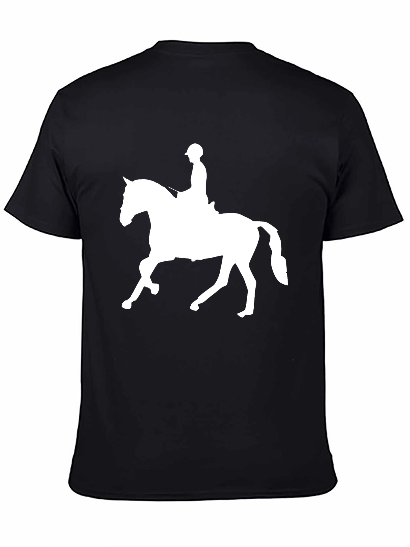 Equestrian Horse Riding T-Shirt - Black