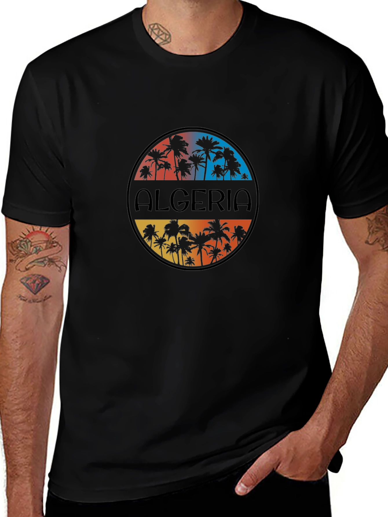 Algeria Palm Tree Graphic Tee