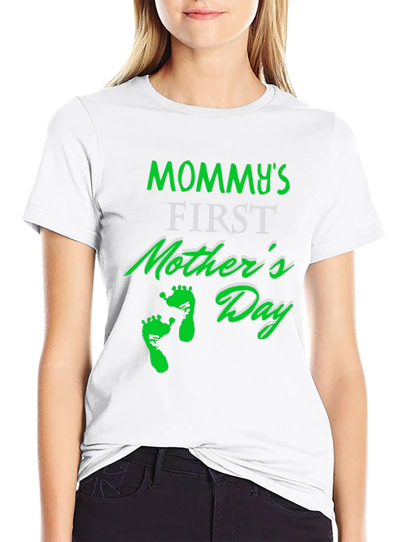 Mommys First Mothers Day Black T-Shirt