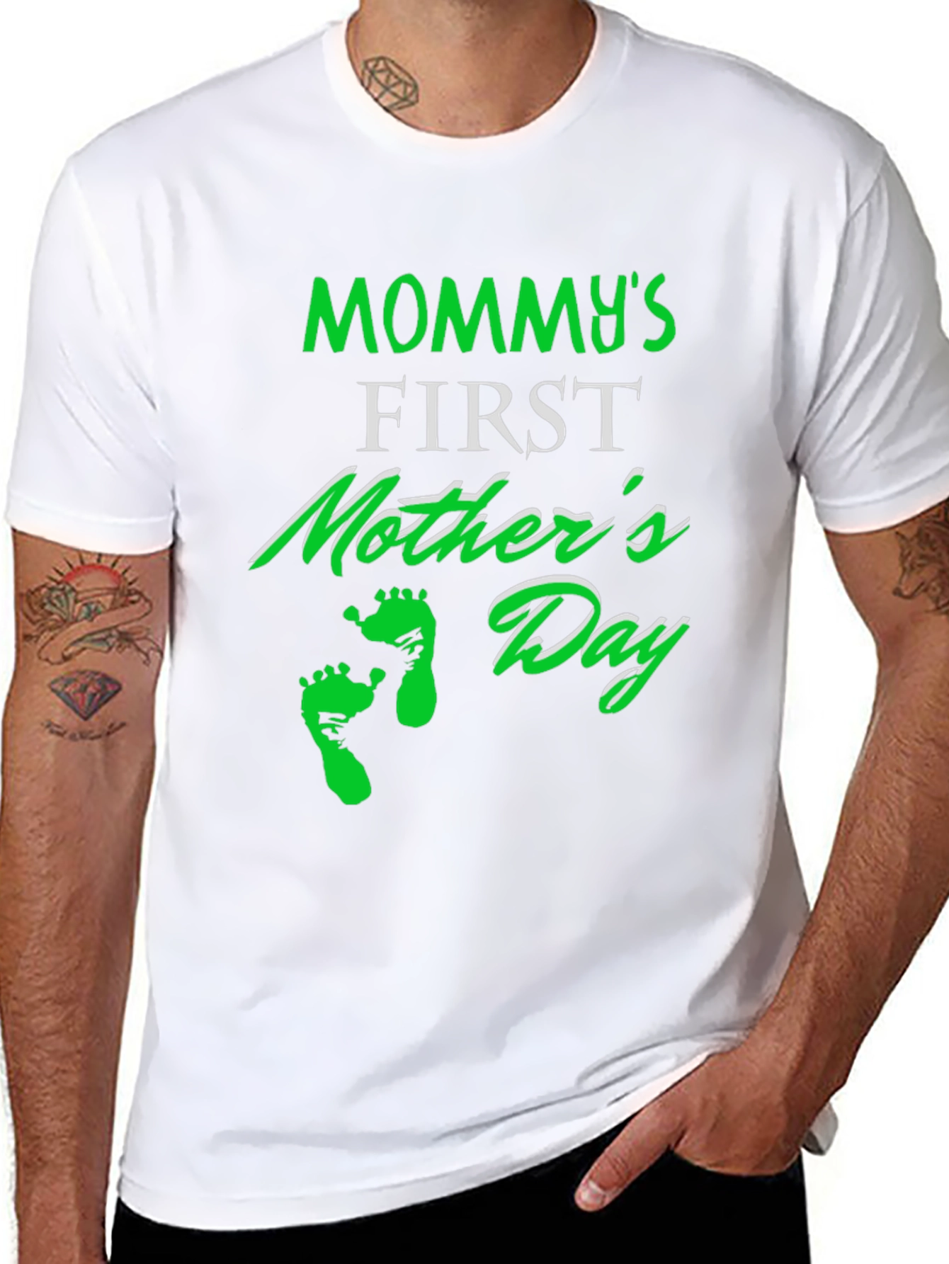 Mommys First Mothers Day Black T-Shirt
