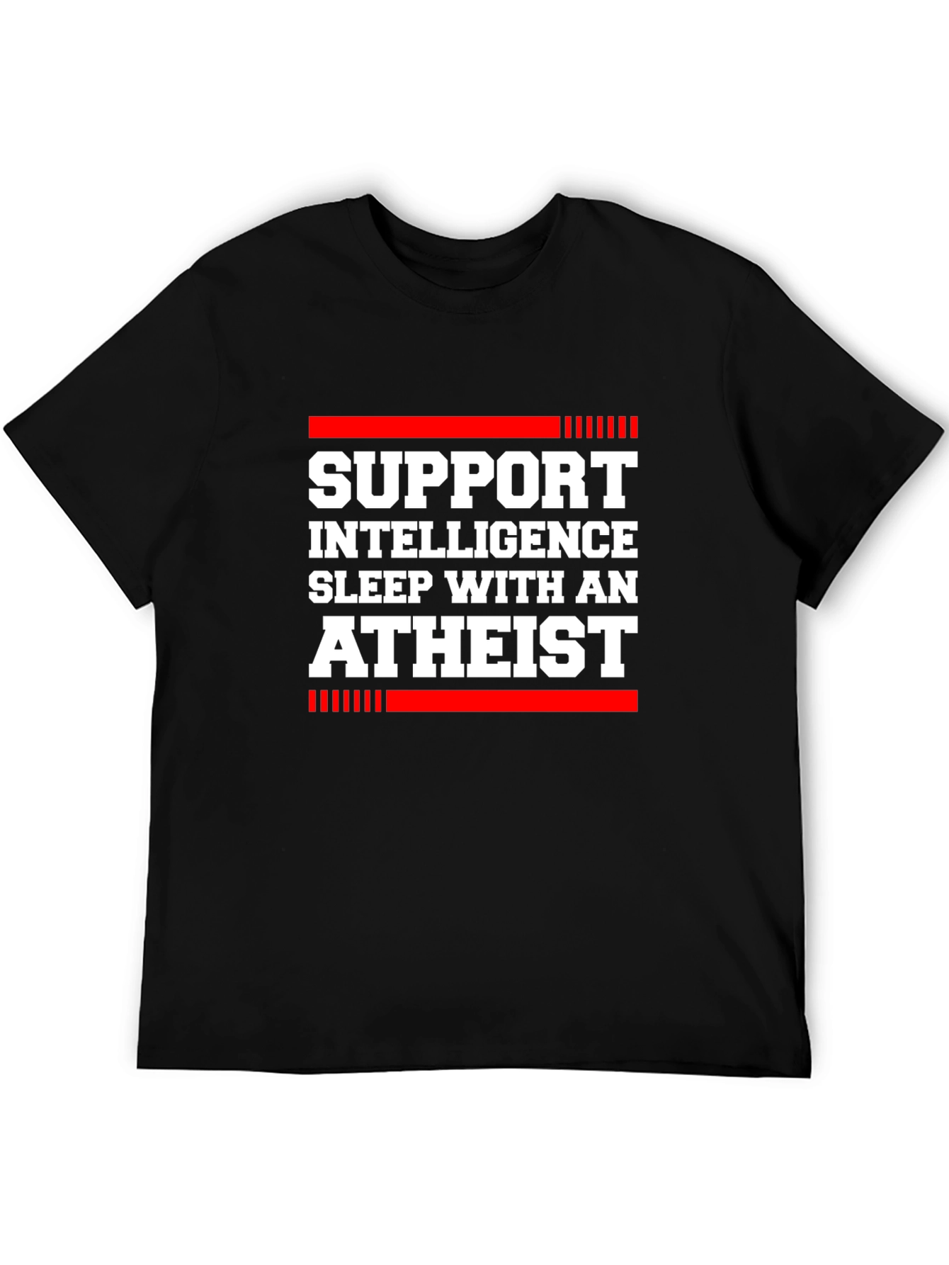 Support Intelligence Atheist Graphic T-Shirt