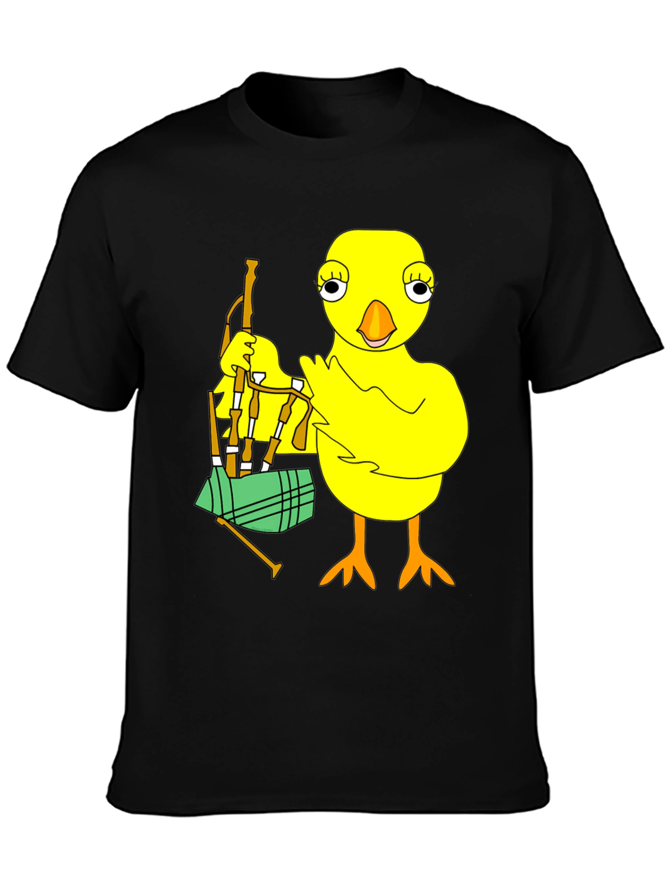 Chicken with Bagpipes Graphic T-Shirt