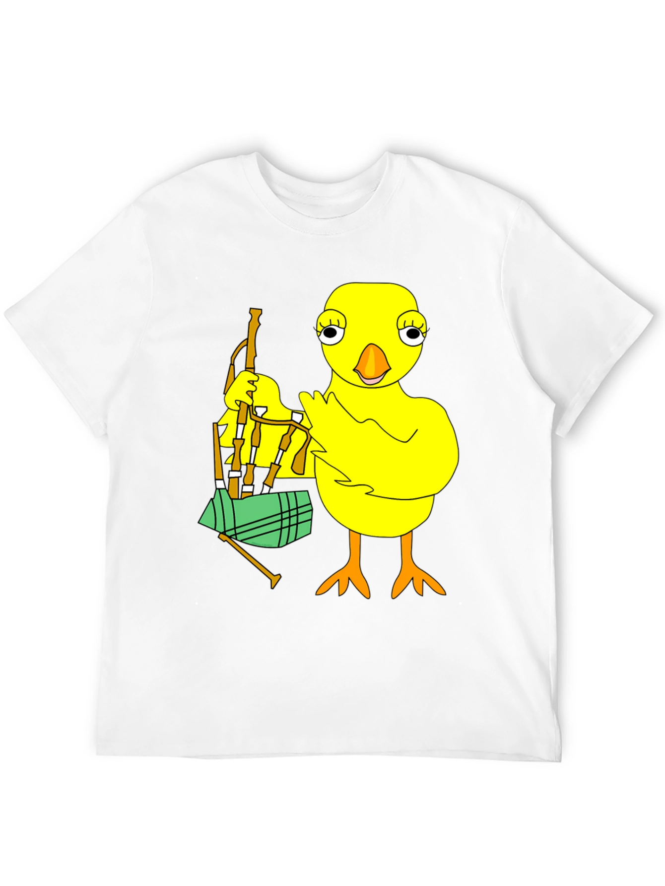 Chicken with Bagpipes Graphic T-Shirt