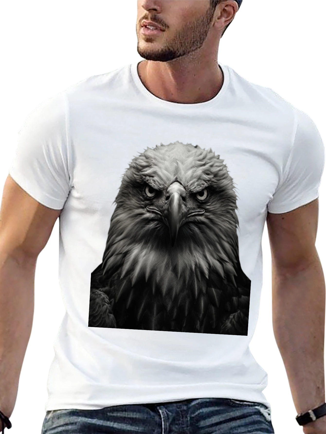 Eagle Graphic Tee - Bold Black T-Shirt