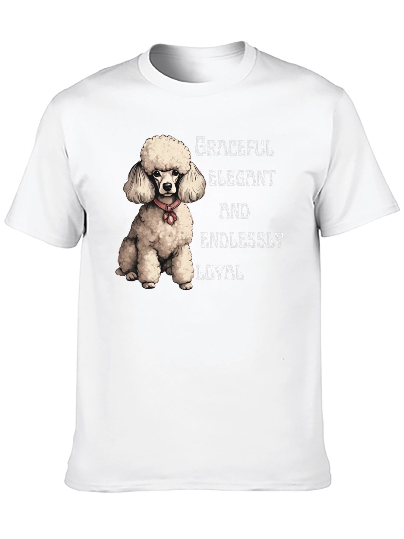 Graceful Poodle Graphic Tee