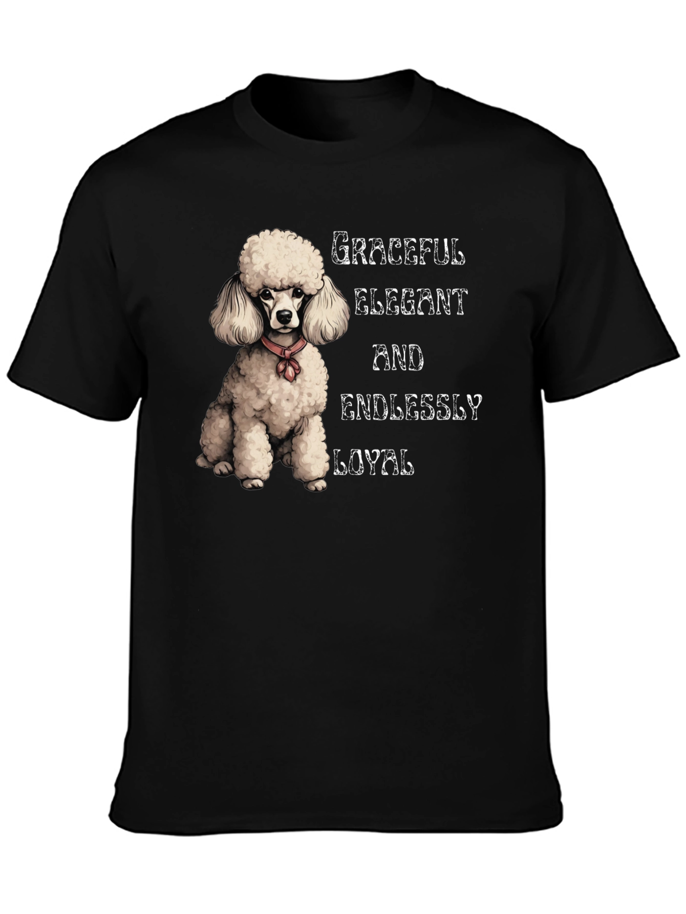 Graceful Poodle Graphic Tee