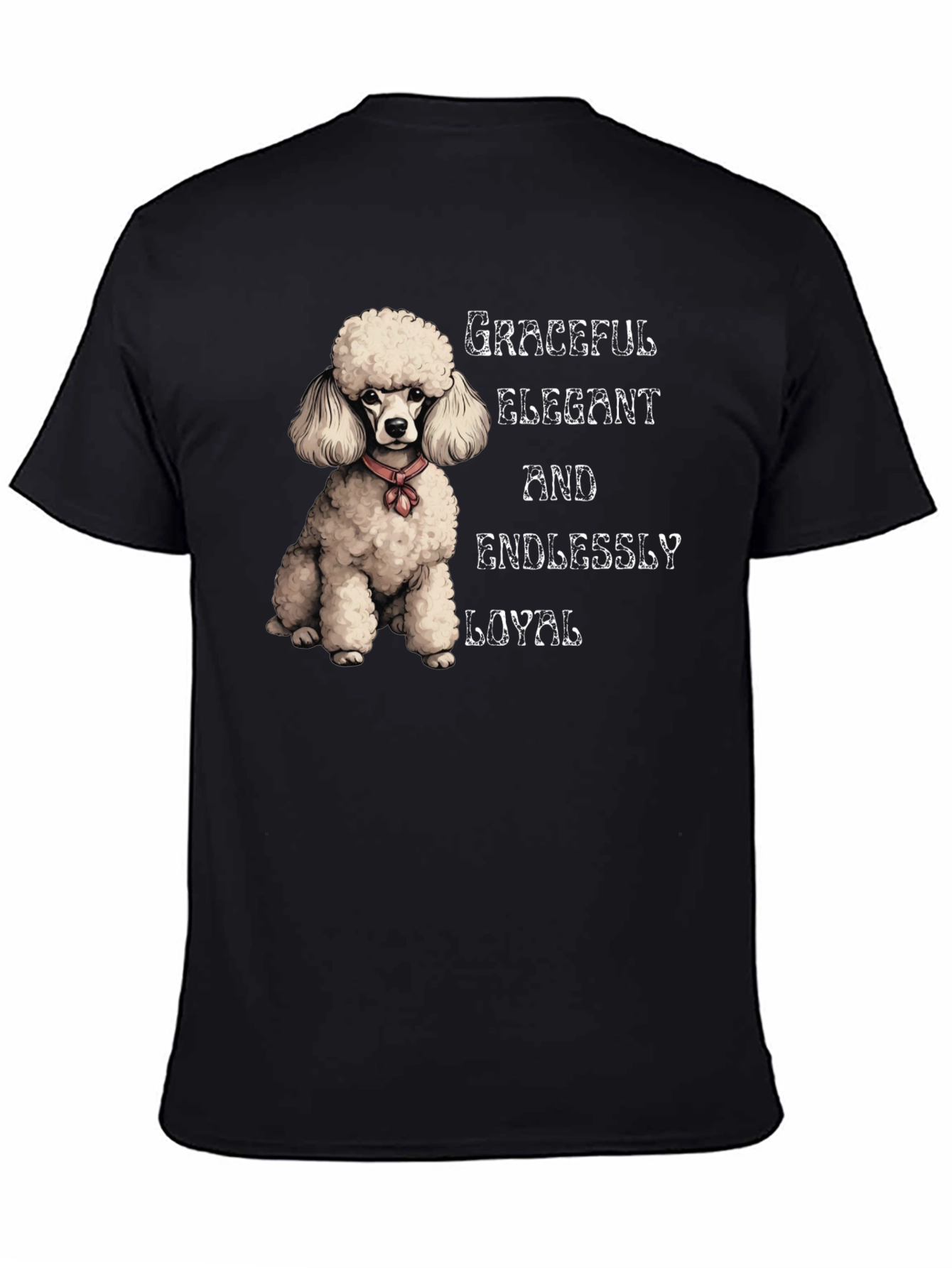 Graceful Poodle Graphic Tee