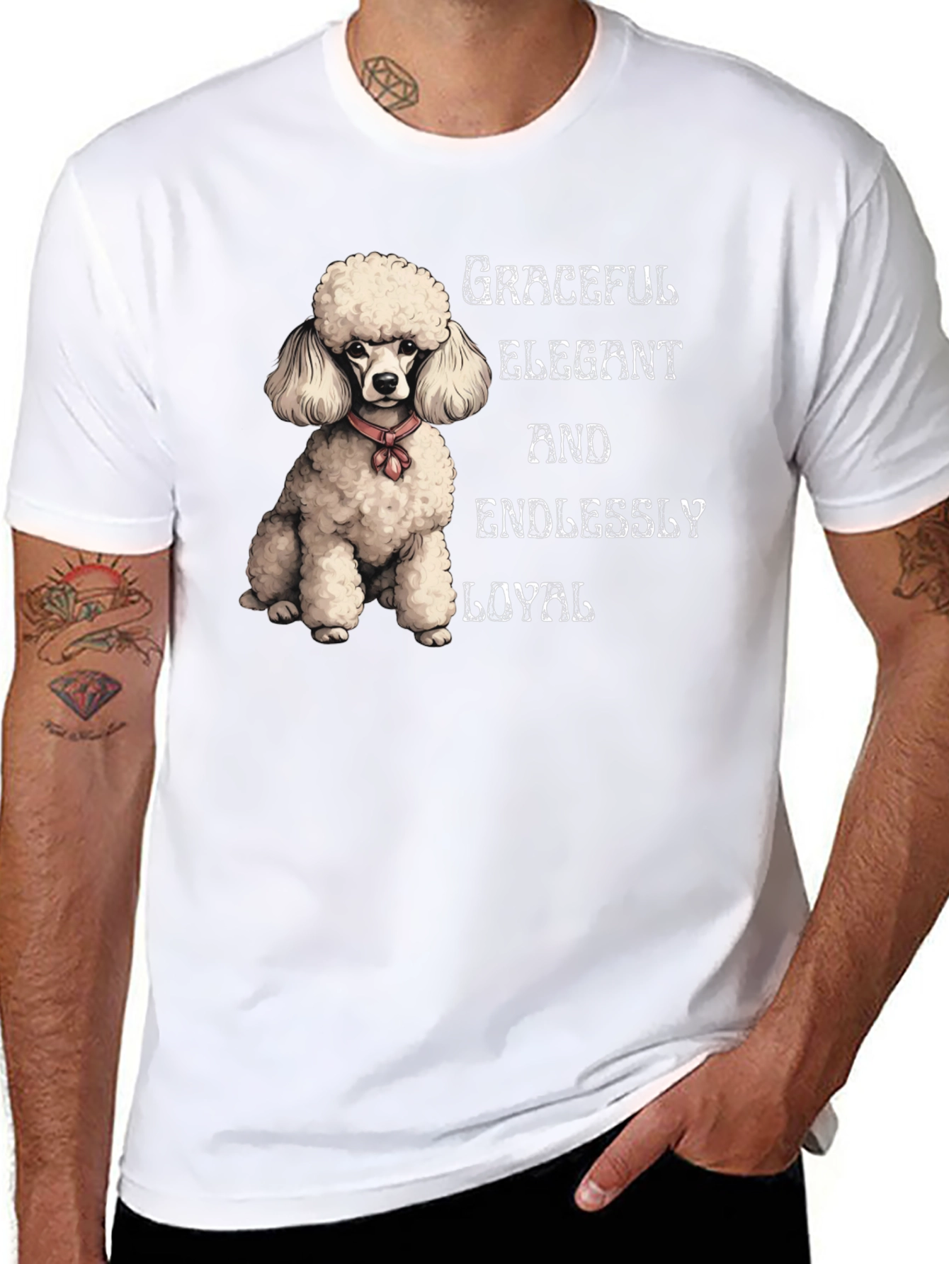 Graceful Poodle Graphic Tee