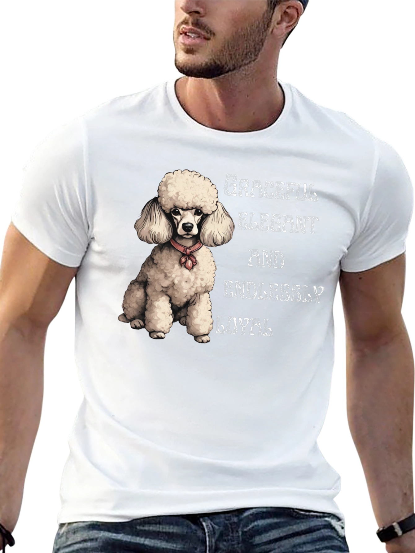 Graceful Poodle Graphic Tee