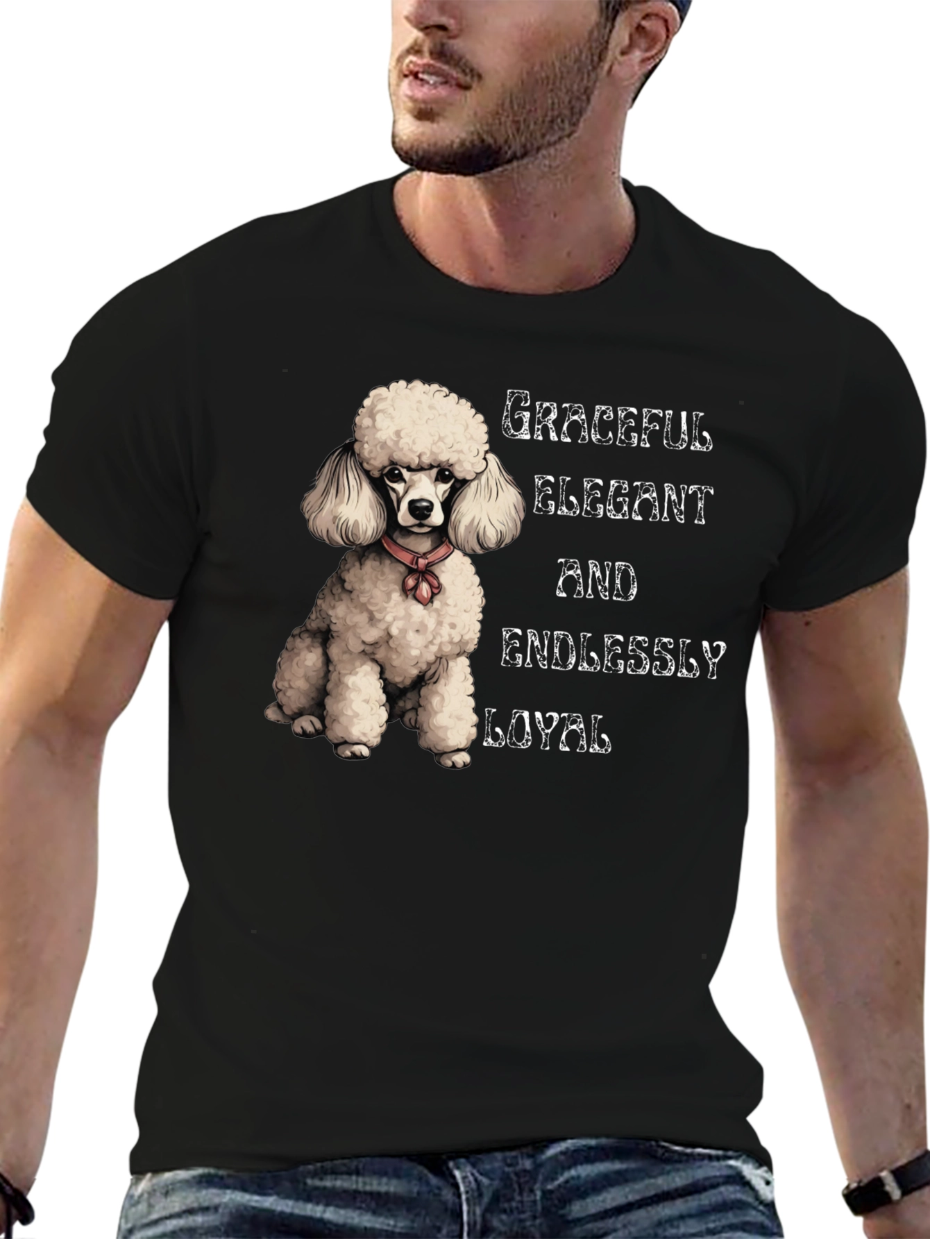 Graceful Poodle Graphic Tee