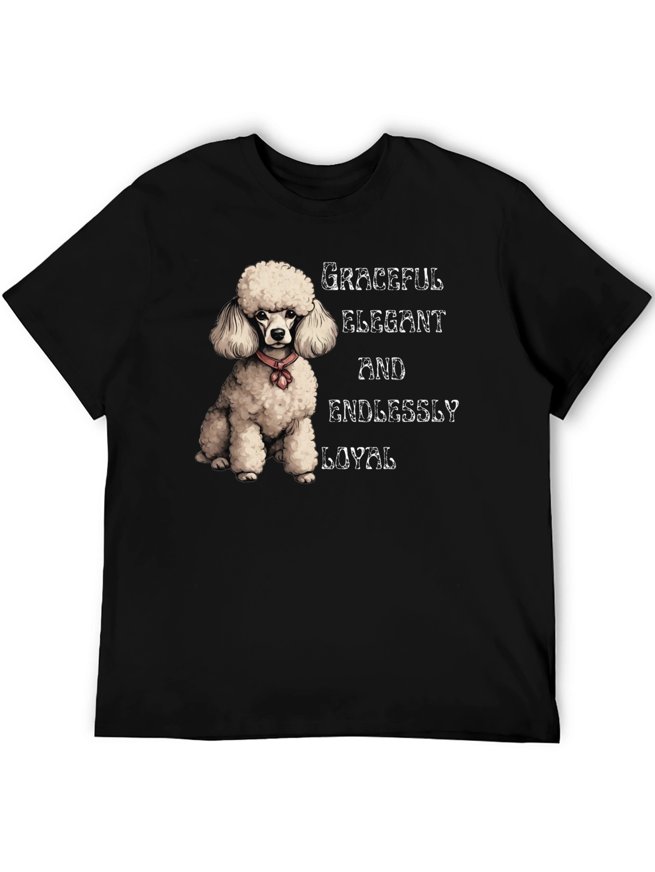 Graceful Poodle Graphic Tee