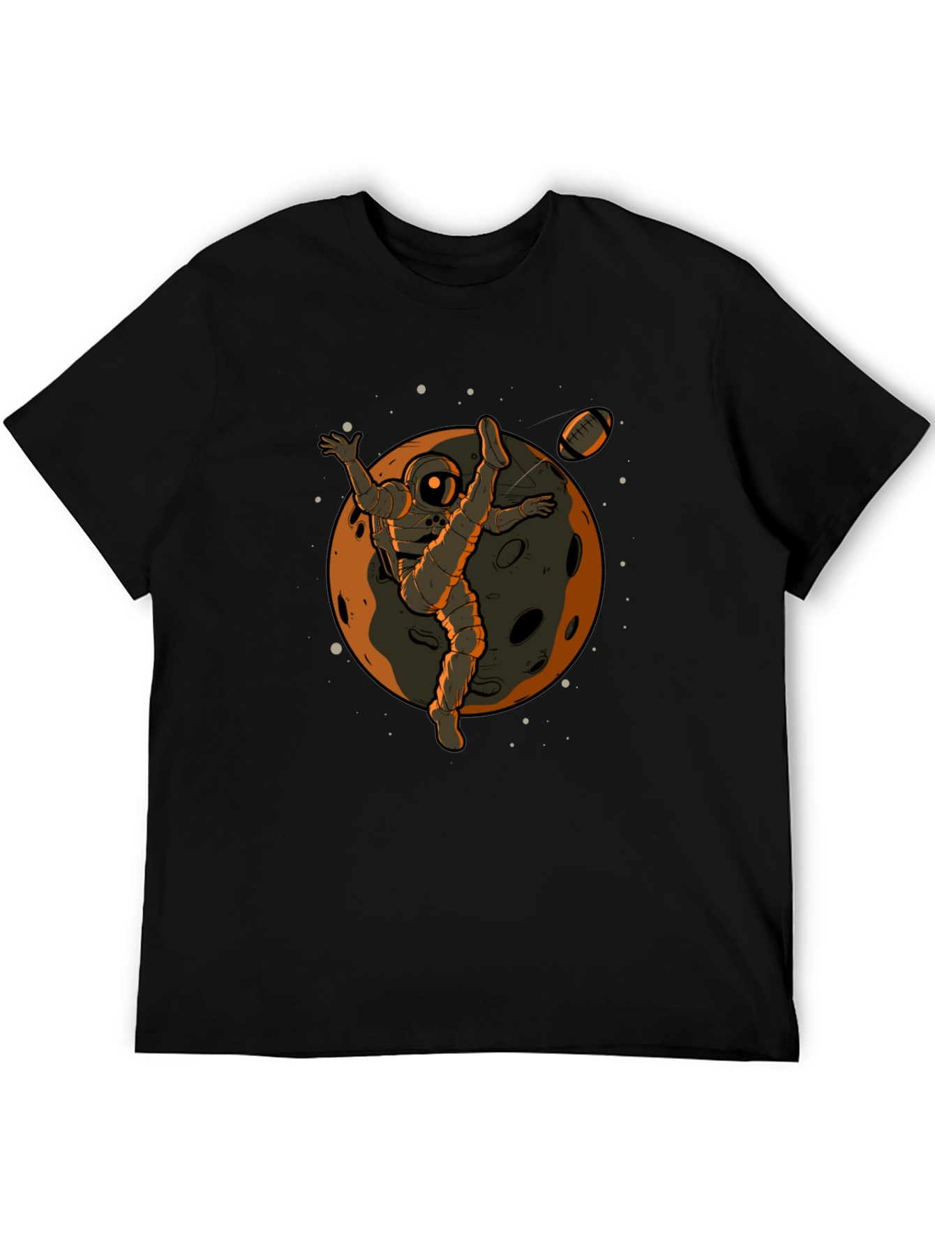 Astronaut Football Kick Graphic Tee