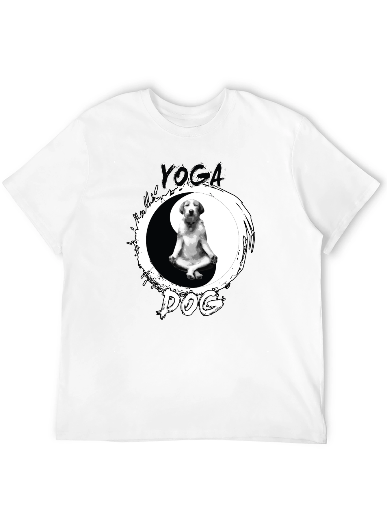 Yoga Dog T-Shirt - Yin Yang Puppy Tee