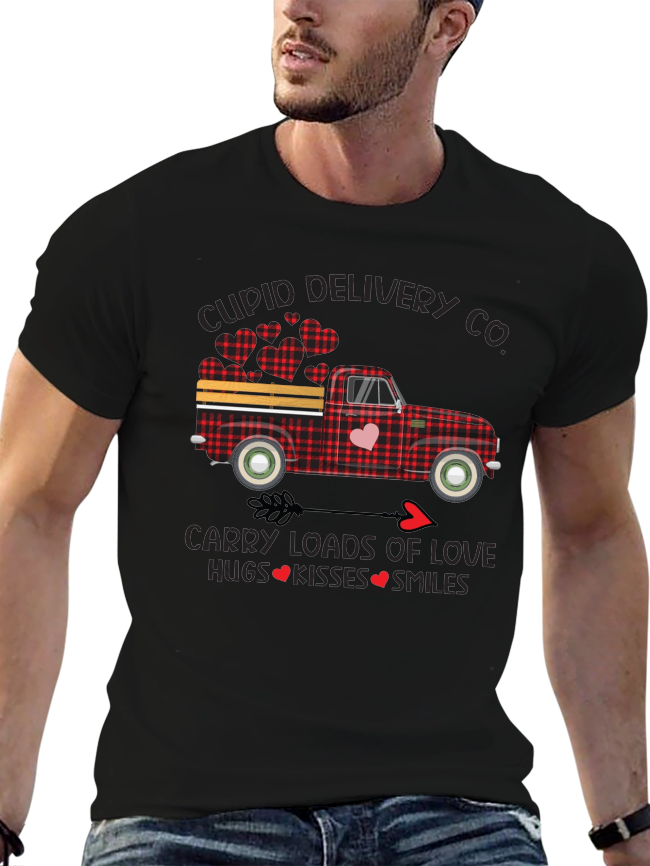 Cupid Delivery Truck Graphic T-Shirt