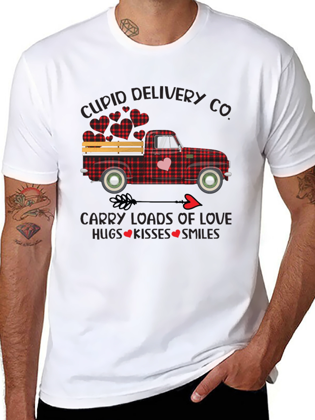 Cupid Delivery Truck Graphic T-Shirt