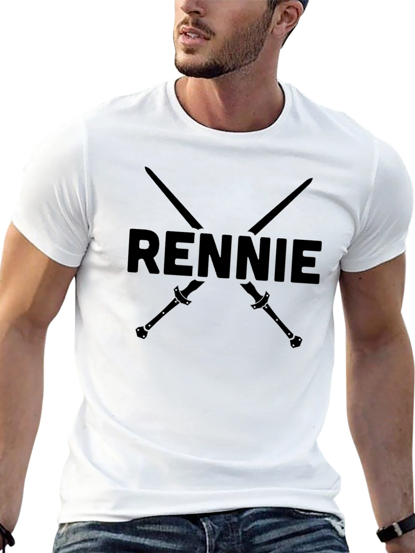 Rennie Sword Graphic T-Shirt - Cool Design