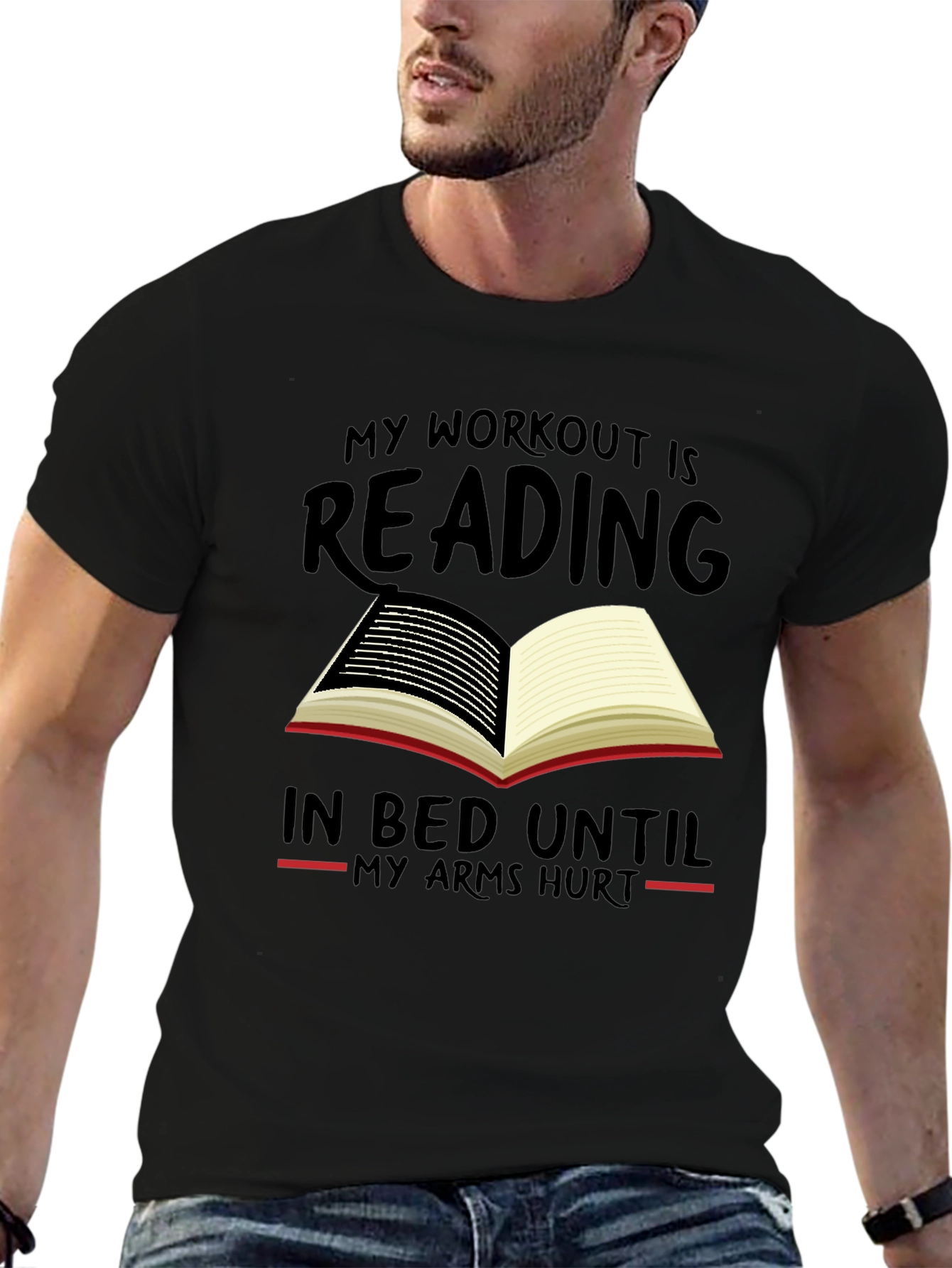 Reading Workout T-Shirt - Funny Book Lover Tee