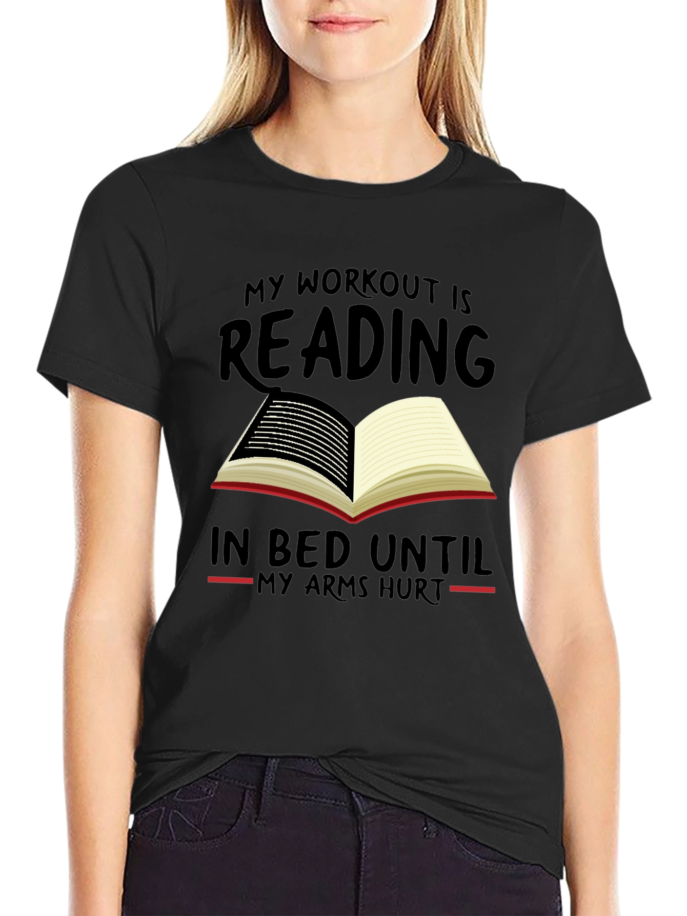 Reading Workout T-Shirt - Funny Book Lover Tee